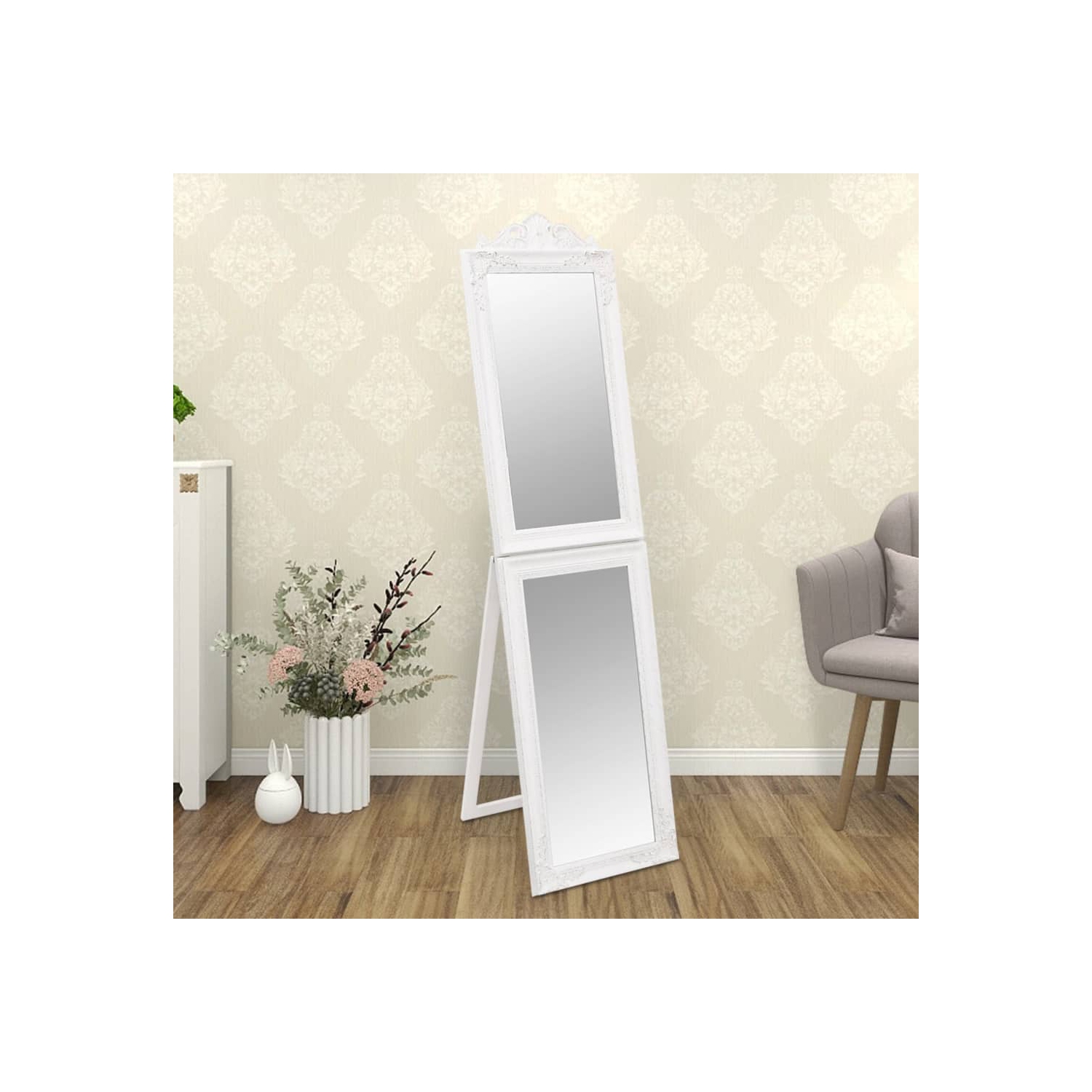 Miroir autonome blanc 50 x 200&nbsp;cm de vidaXL