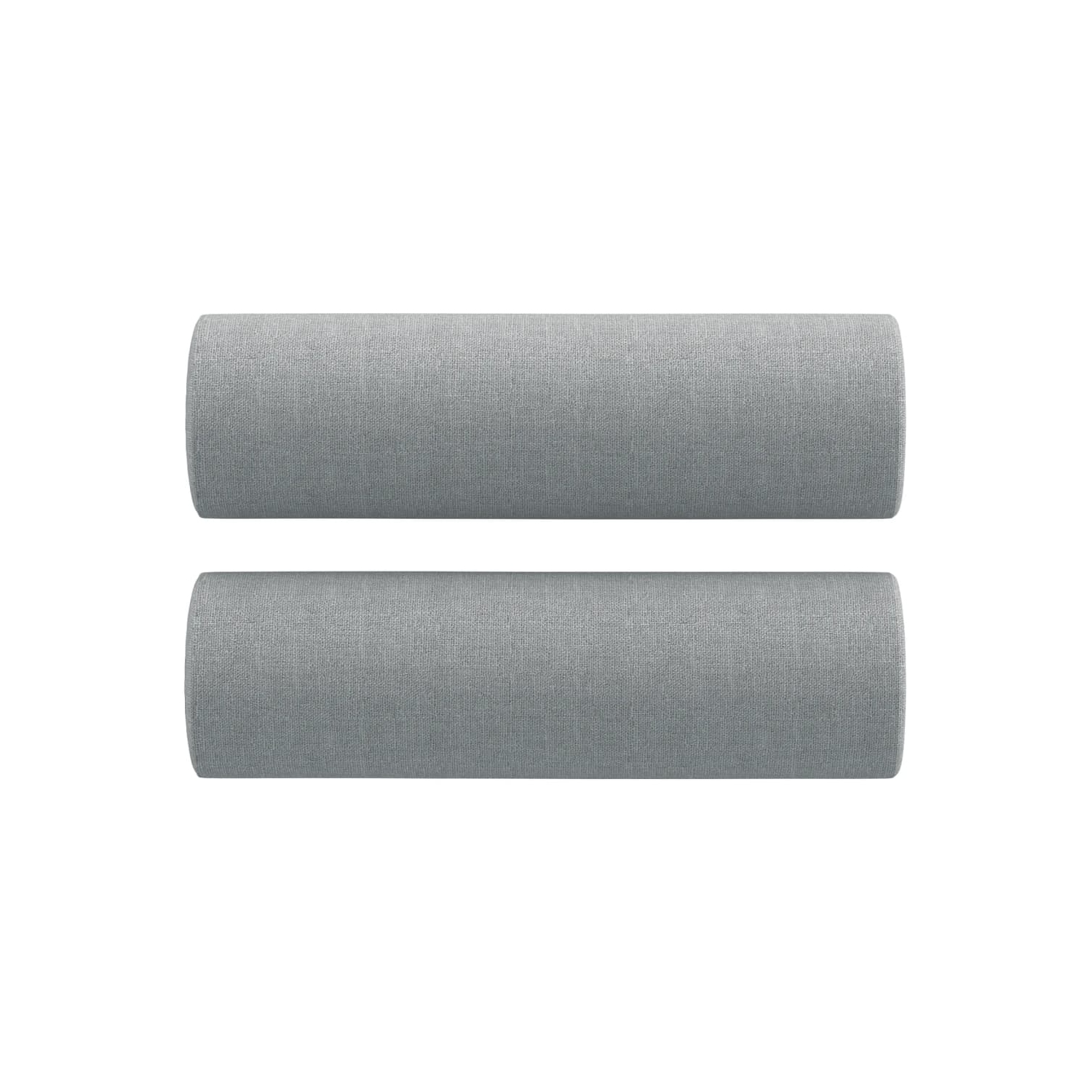 vidaXL 2-Seater Sofa with Throw Pillows Light Grey 140 cm Fabric