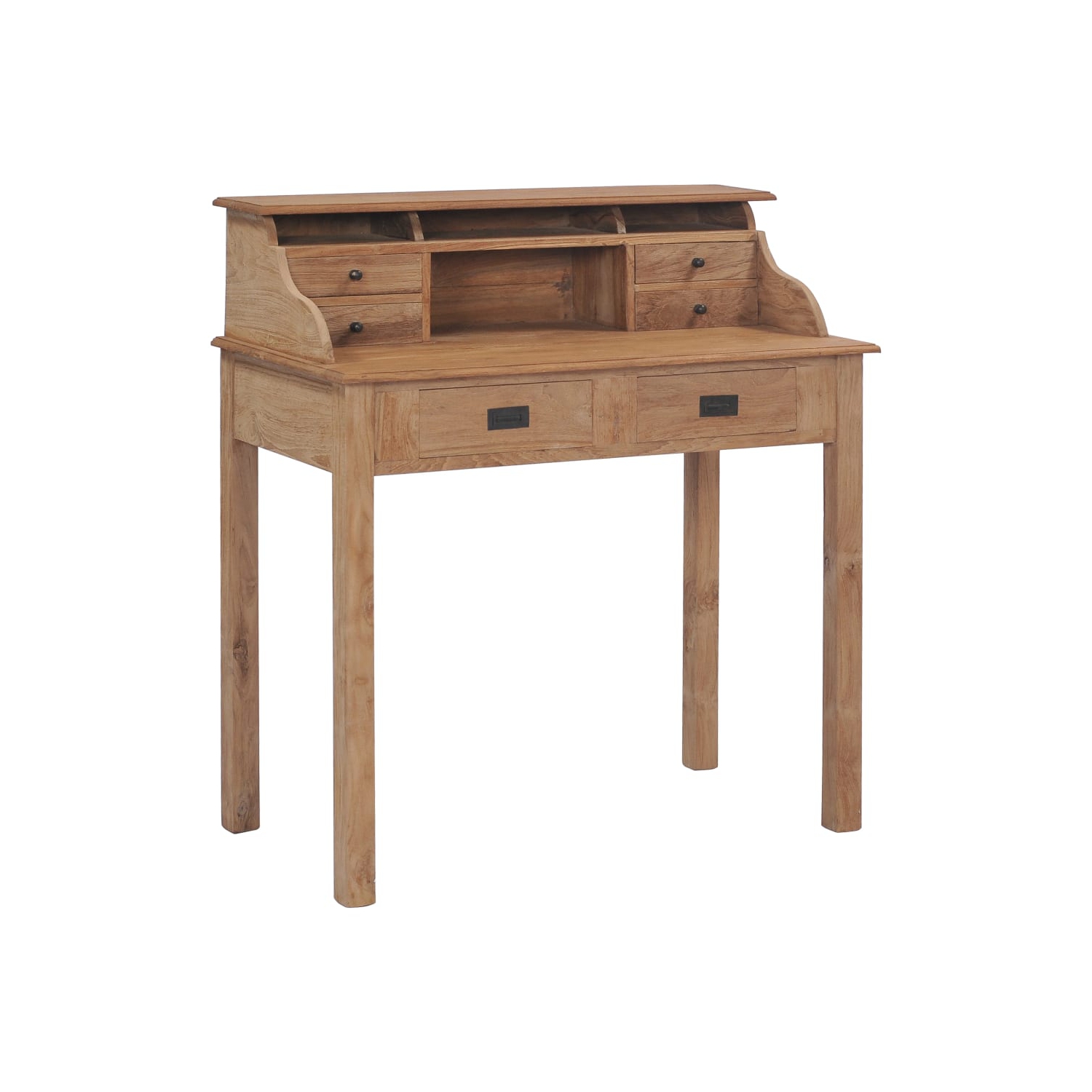 vidaXL Desk 90x50x100 cm Solid Teak Wood