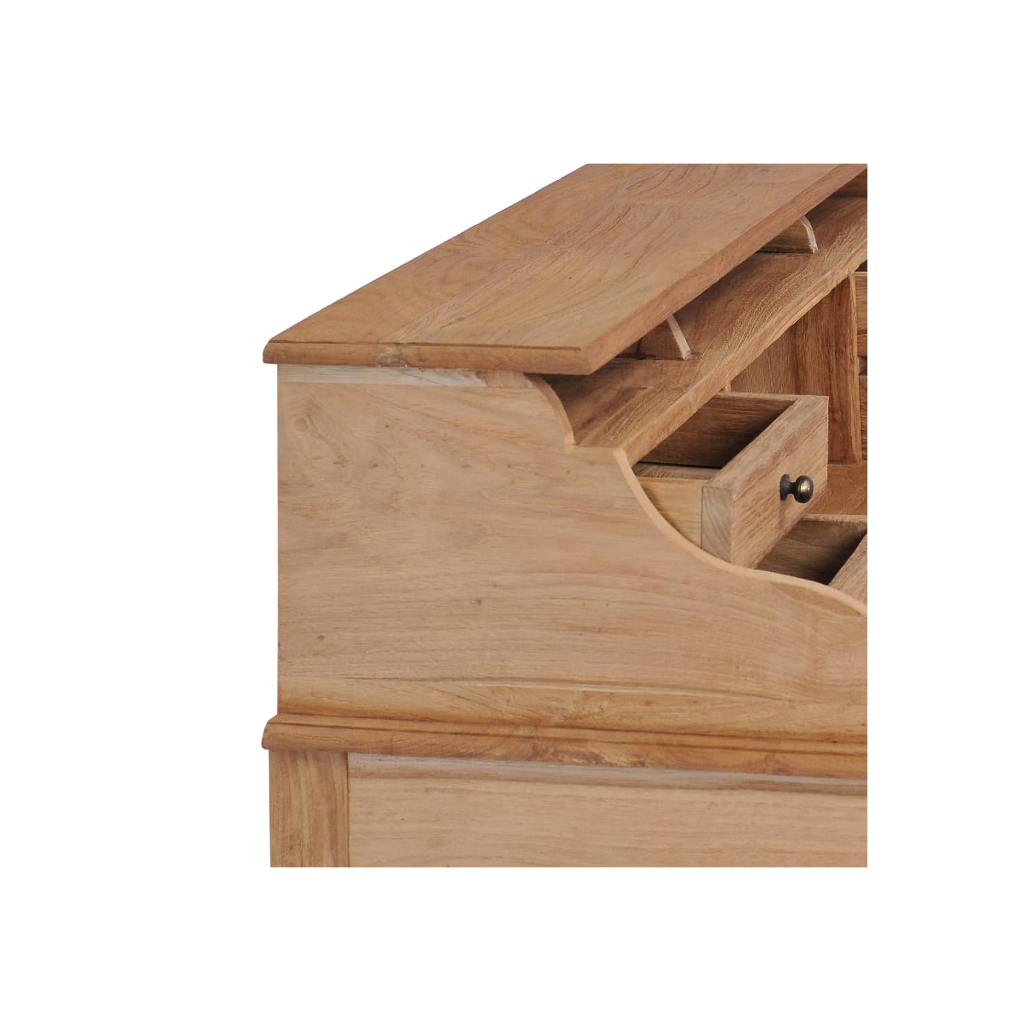 vidaXL Desk 90x50x100 cm Solid Teak Wood