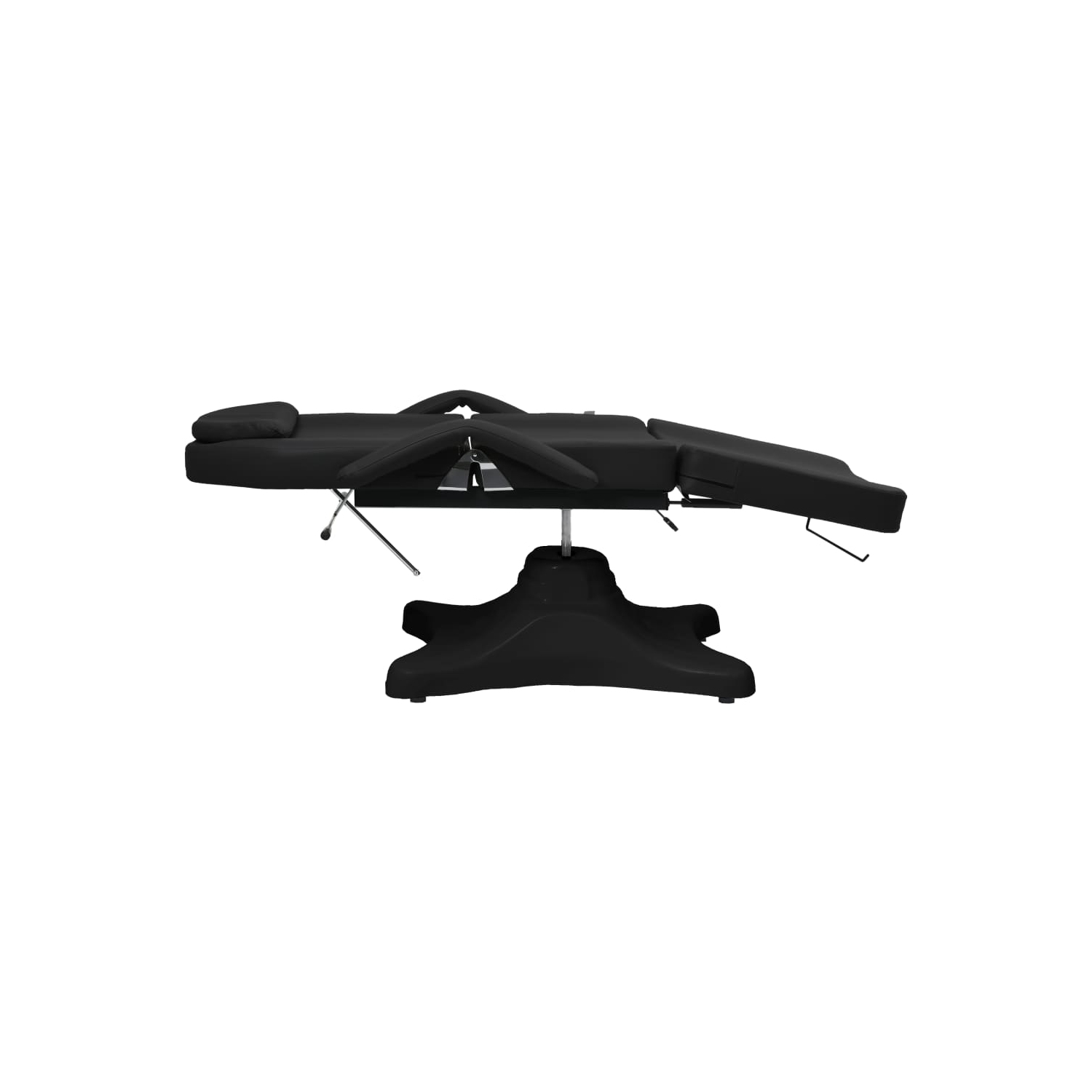 vidaXL Massage Table Black 180x62x(86.5-118) cm