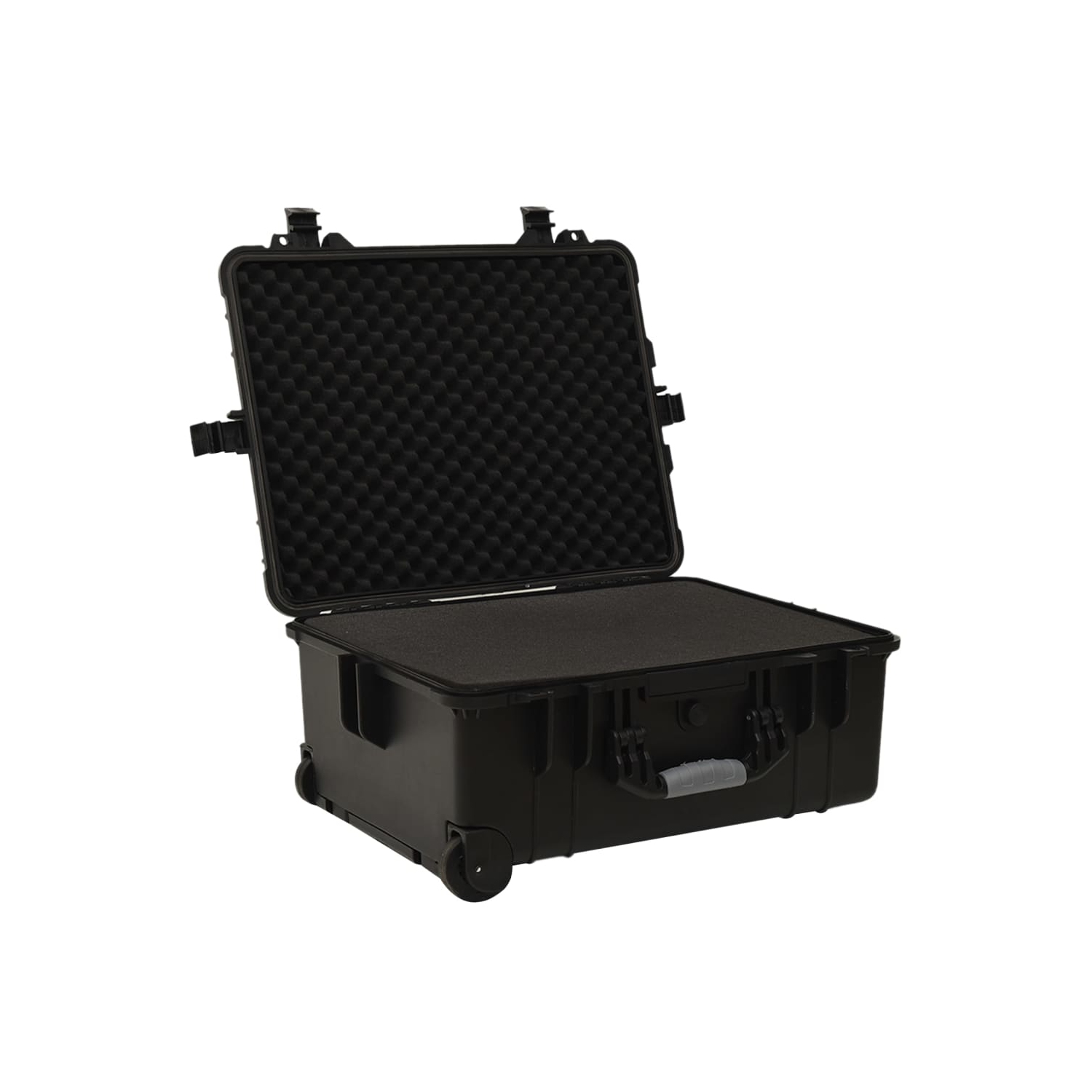 vidaXL Wheeled Flight Case Black 58x45x27 cm PP