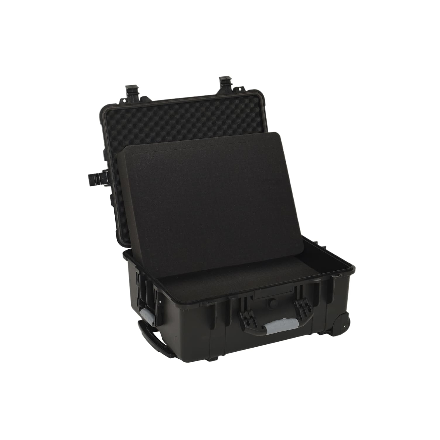 vidaXL Wheeled Flight Case Black 58x45x27 cm PP