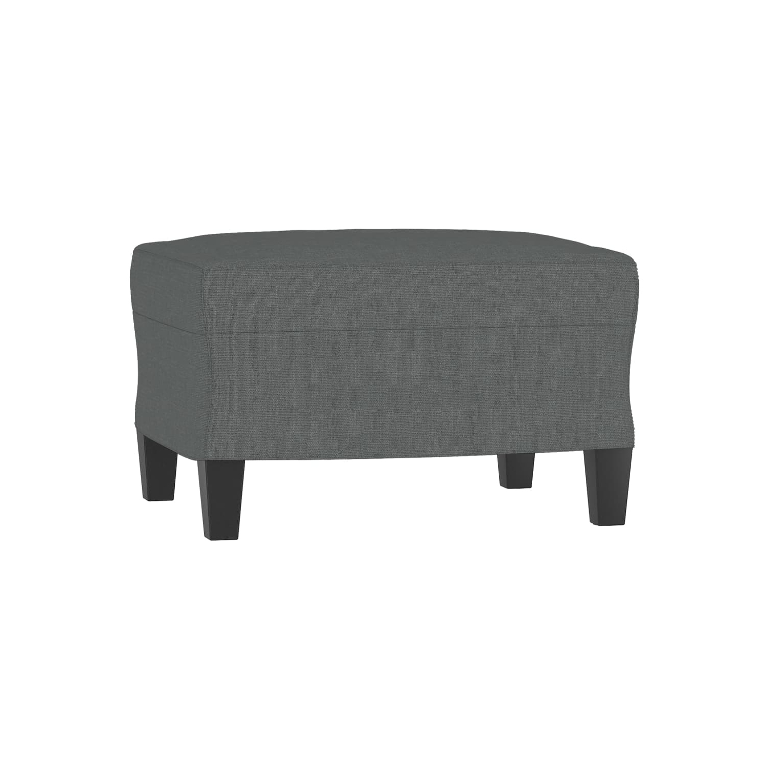 vidaXL 3-Seater Sofa with Footstool Dark Grey 180 cm Fabric