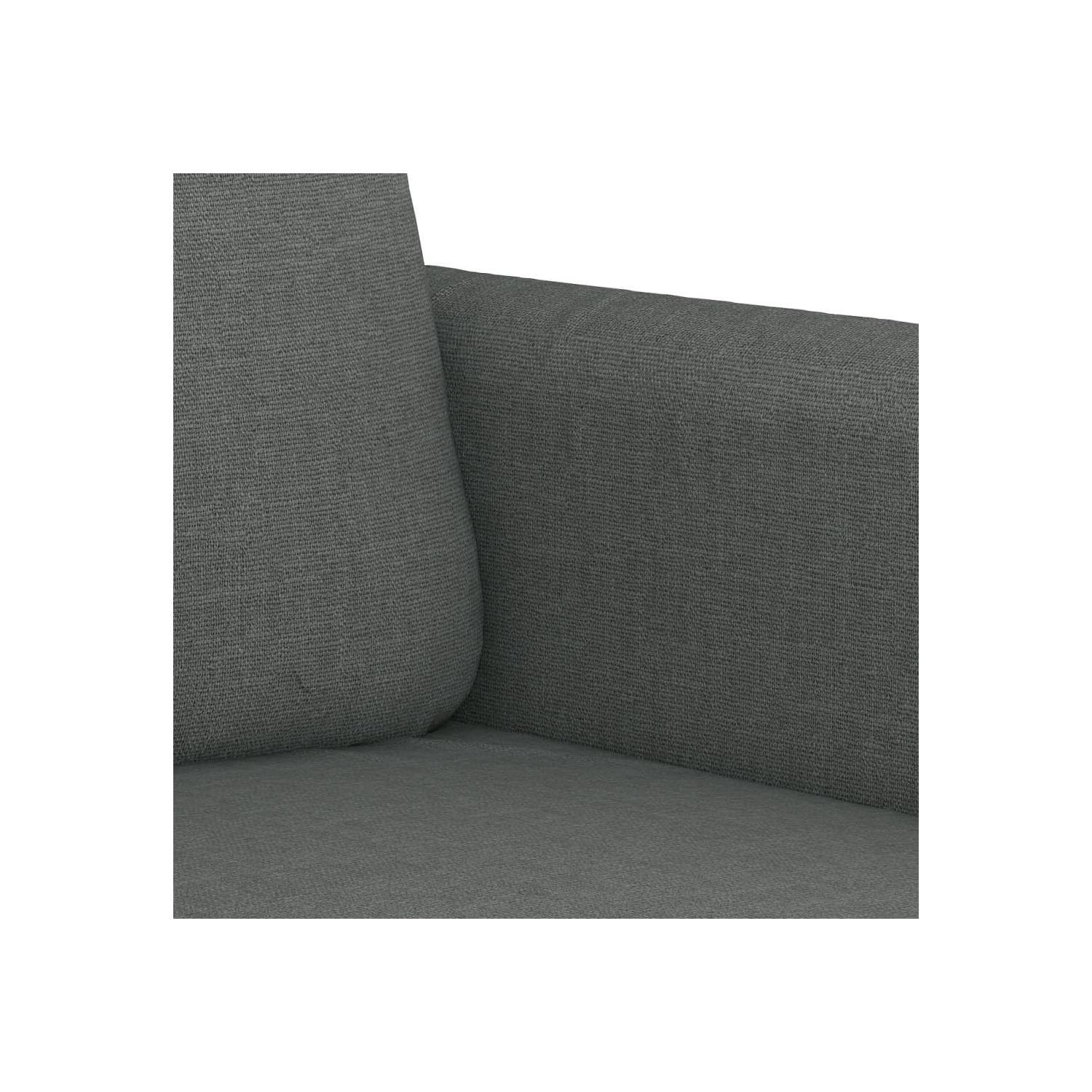 vidaXL 4 Piece Sofa Set with Pillows Dark Grey Fabric