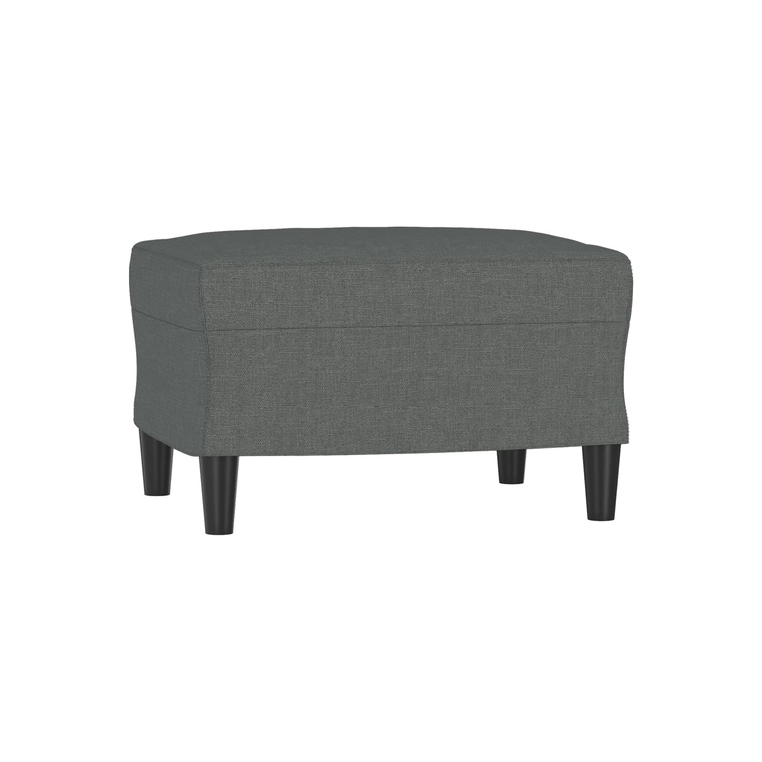 vidaXL Sofa Chair with Footstool Dark Grey 60 cm Fabric