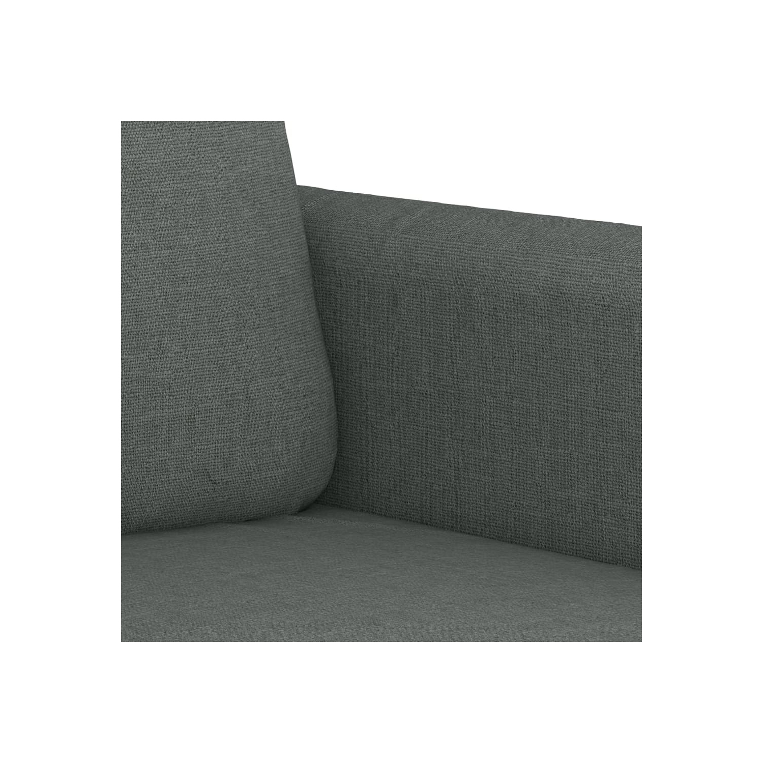 vidaXL 3 Piece Sofa Set with Pillows Dark Grey Fabric