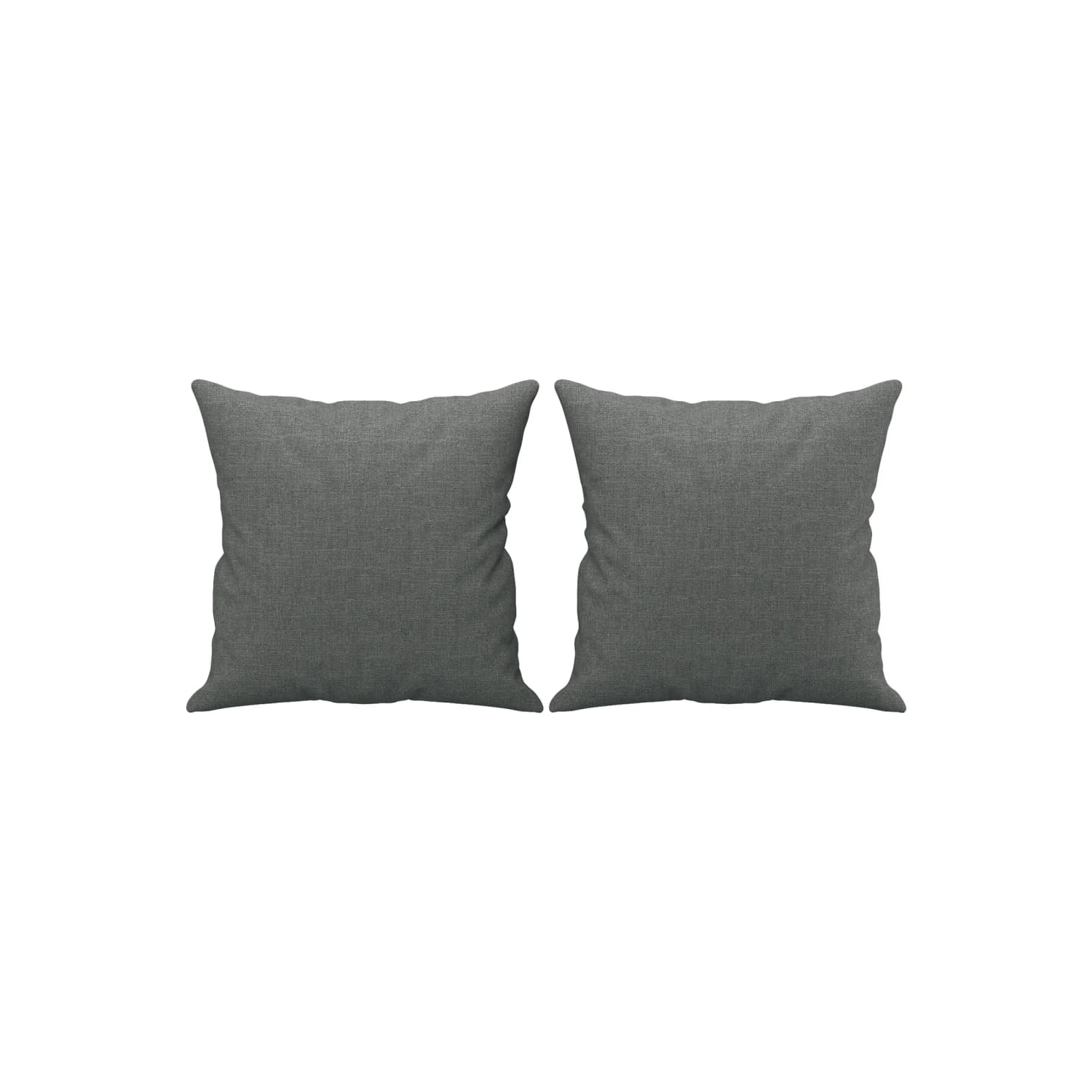 vidaXL 2 Piece Sofa Set with Pillows Dark Grey Fabric