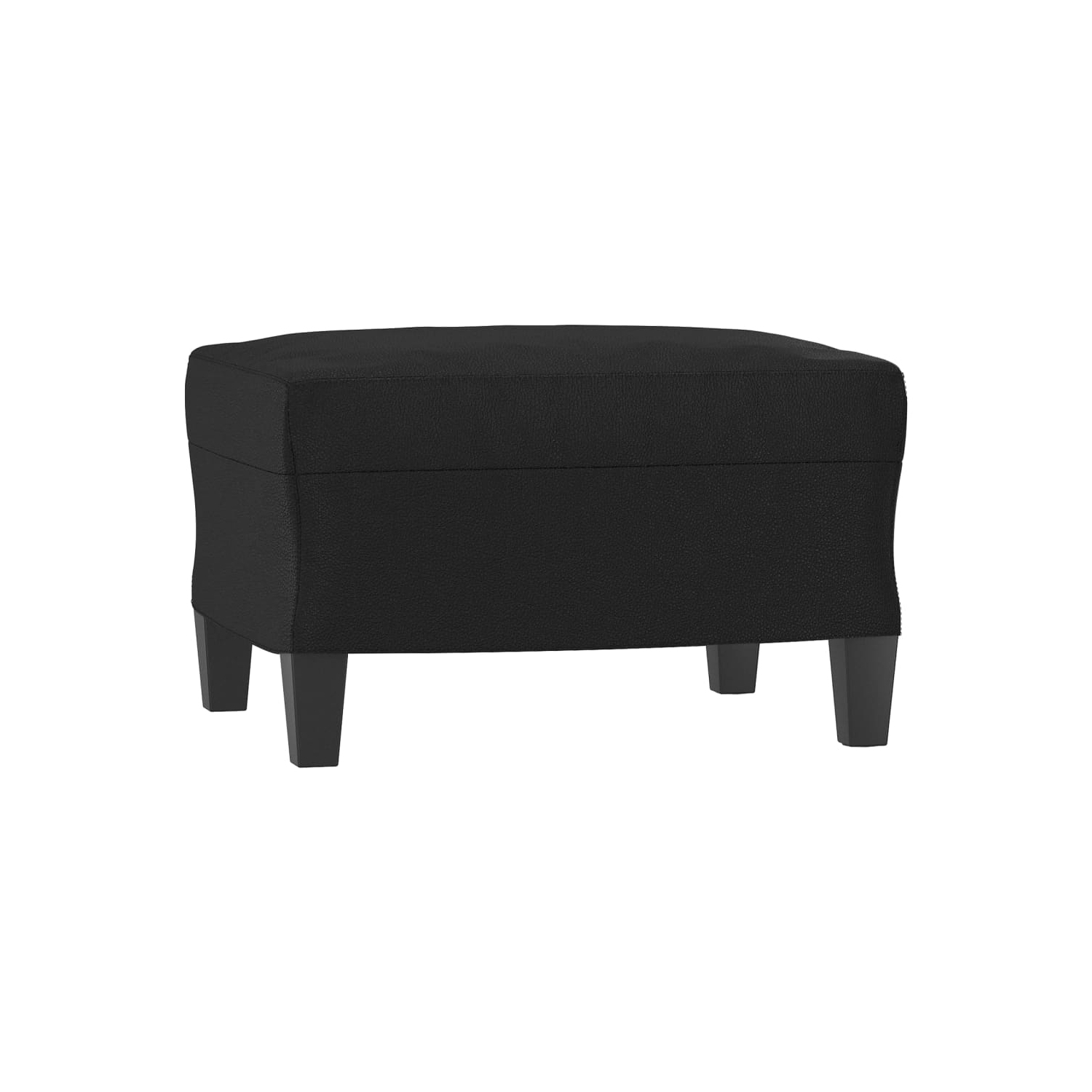 Ensemble 3 pièces avec canapé en similicuir noir vidaXL