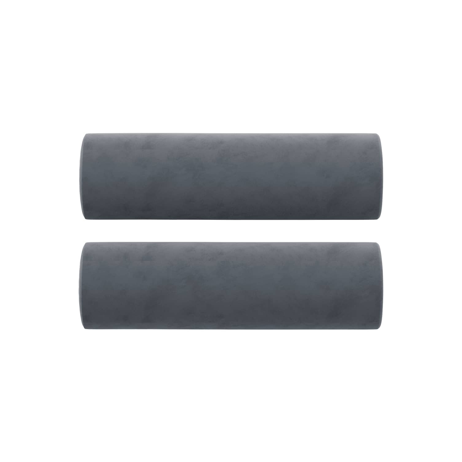 vidaXL 2-Seater Sofa with Throw Pillows Dark Grey 120 cm Velvet