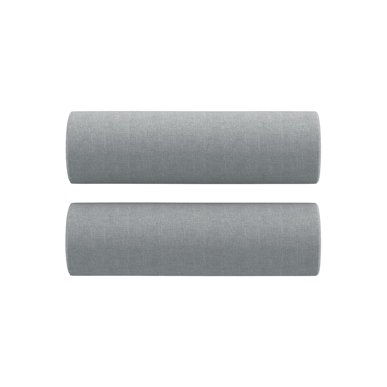 vidaXL 2-Seater Sofa with Throw Pillows Light Grey 120 cm Fabric