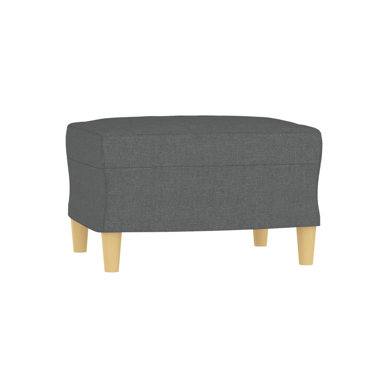 vidaXL 3 Piece Sofa Set with Cushions Dark Grey Fabric