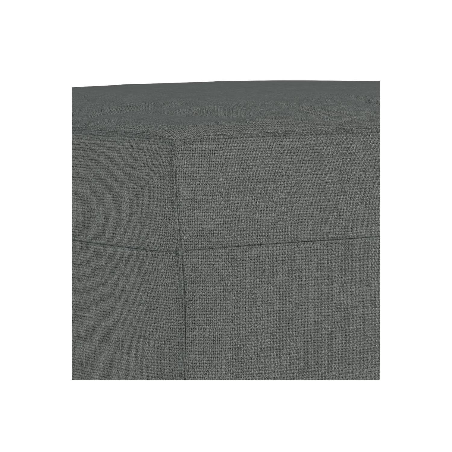 vidaXL 3 Piece Sofa Set with Cushions Dark Grey Fabric