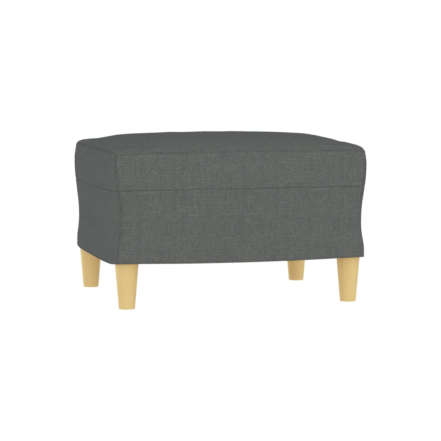 vidaXL 3-Seater Sofa with Footstool Dark Grey 180 cm Fabric