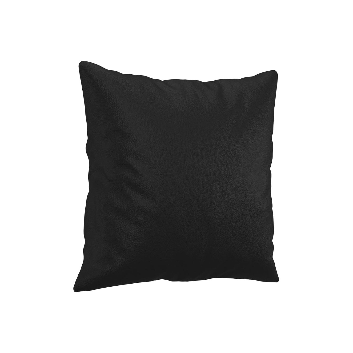 vidaXL 2-Seater Sofa with Throw Pillows Black 140 cm Faux Leather