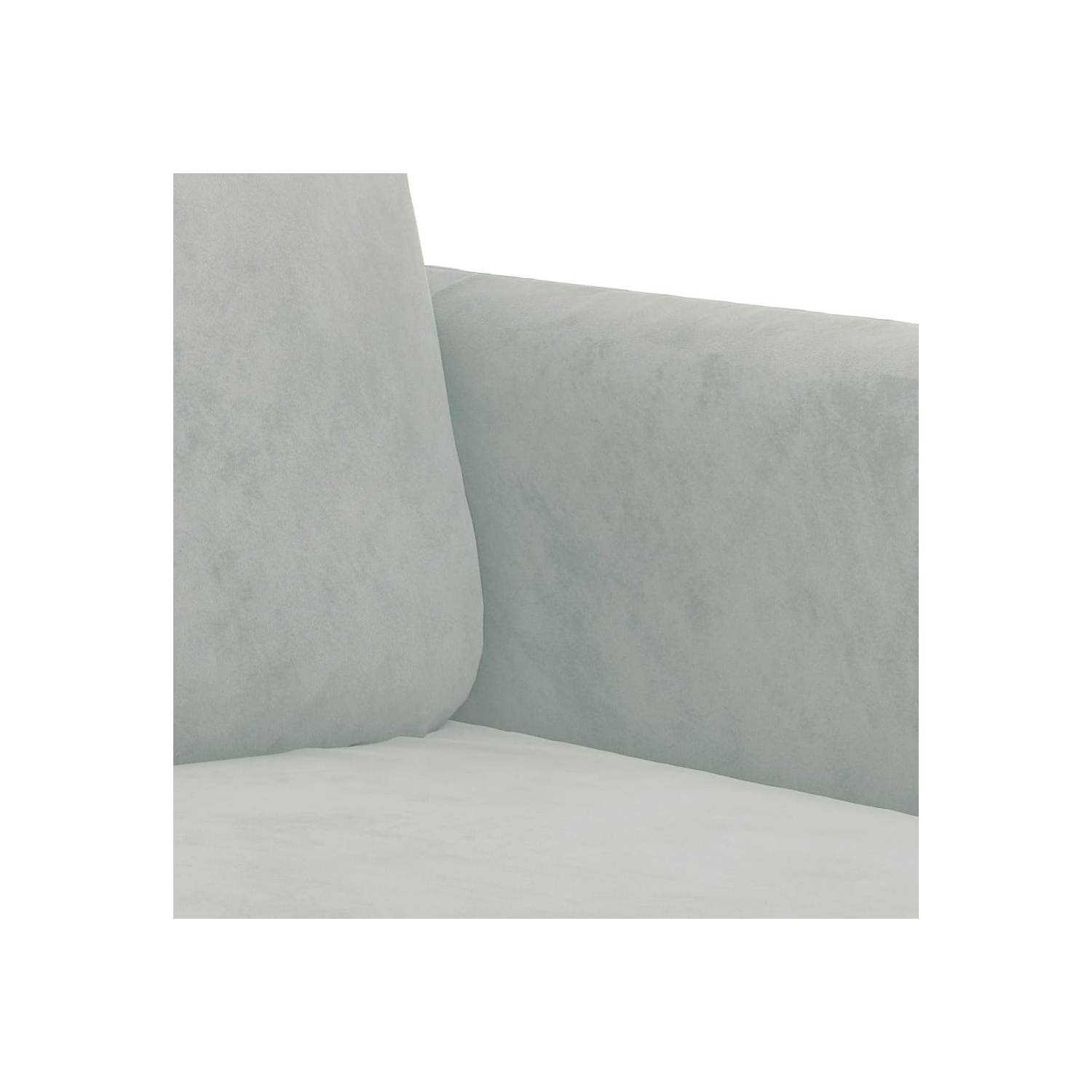 vidaXL 2 Piece Sofa Set Light Grey Velvet