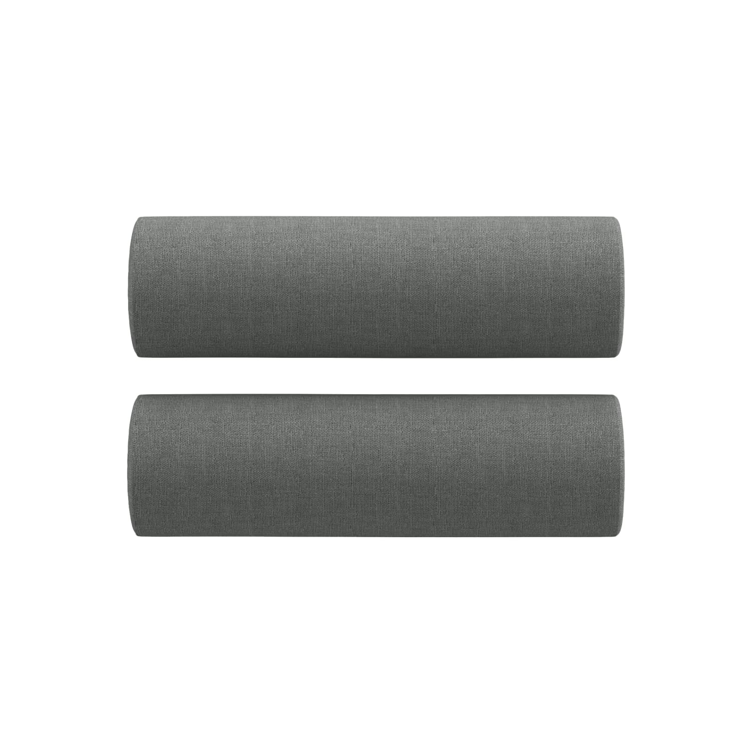 vidaXL 2-Seater Sofa with Throw Pillows Dark Grey 140 cm Fabric