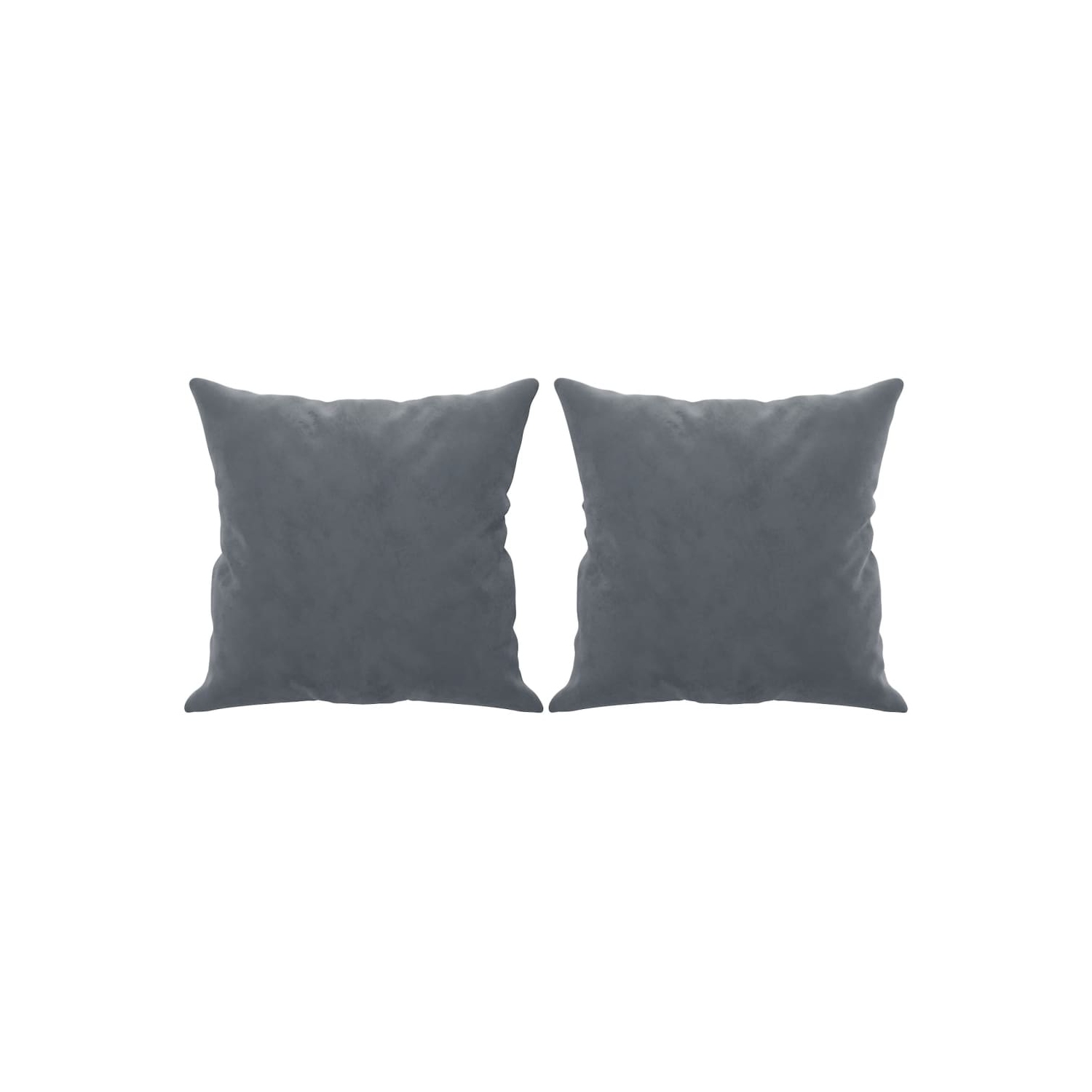 vidaXL 2-Seater Sofa with Throw Pillows Dark Grey 140 cm Velvet