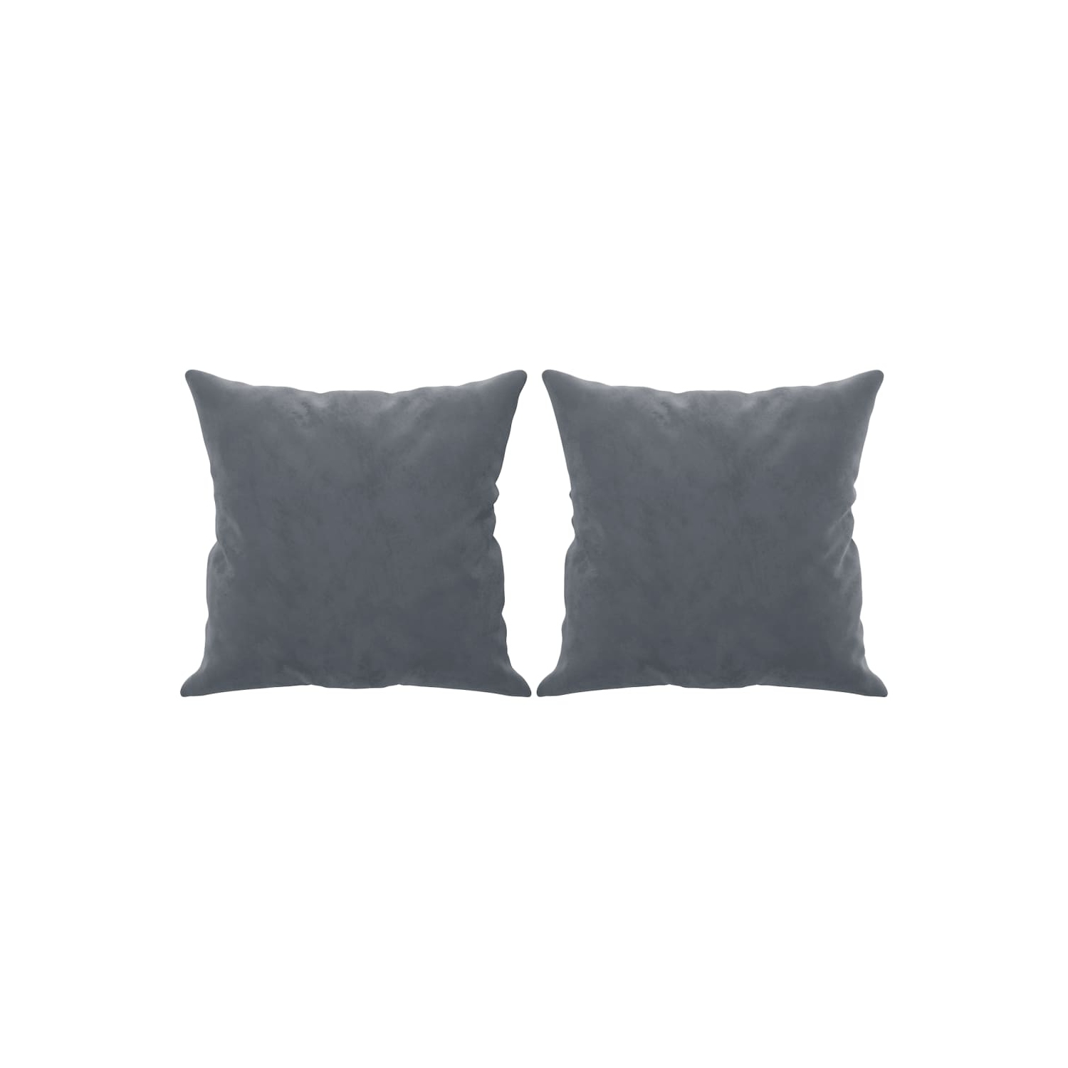 vidaXL 2-Seater Sofa with Throw Pillows Dark Grey 120 cm Velvet