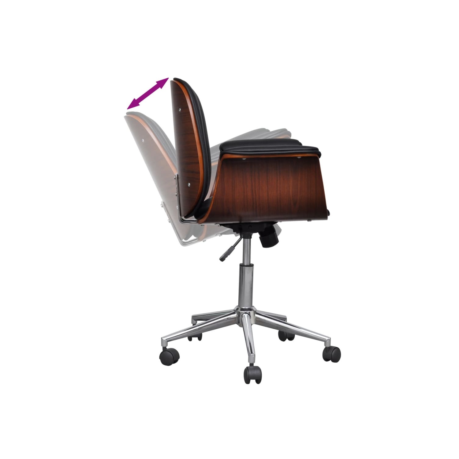 Artificial Leather Modern Swivel Chair Arm Chair Adjustable