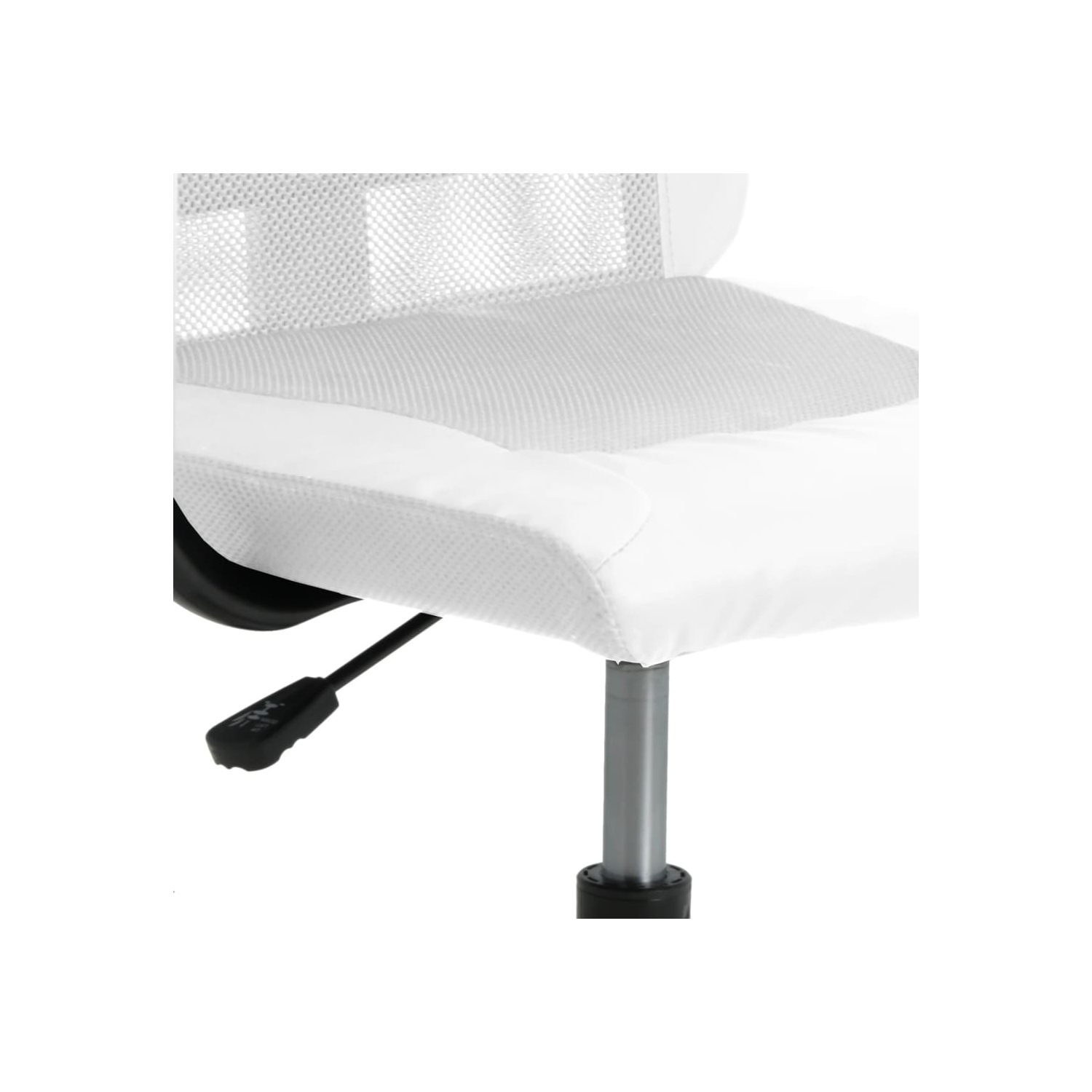 Fauteuil de bureau en tissu maillé blanc et en similicuir vidaXL