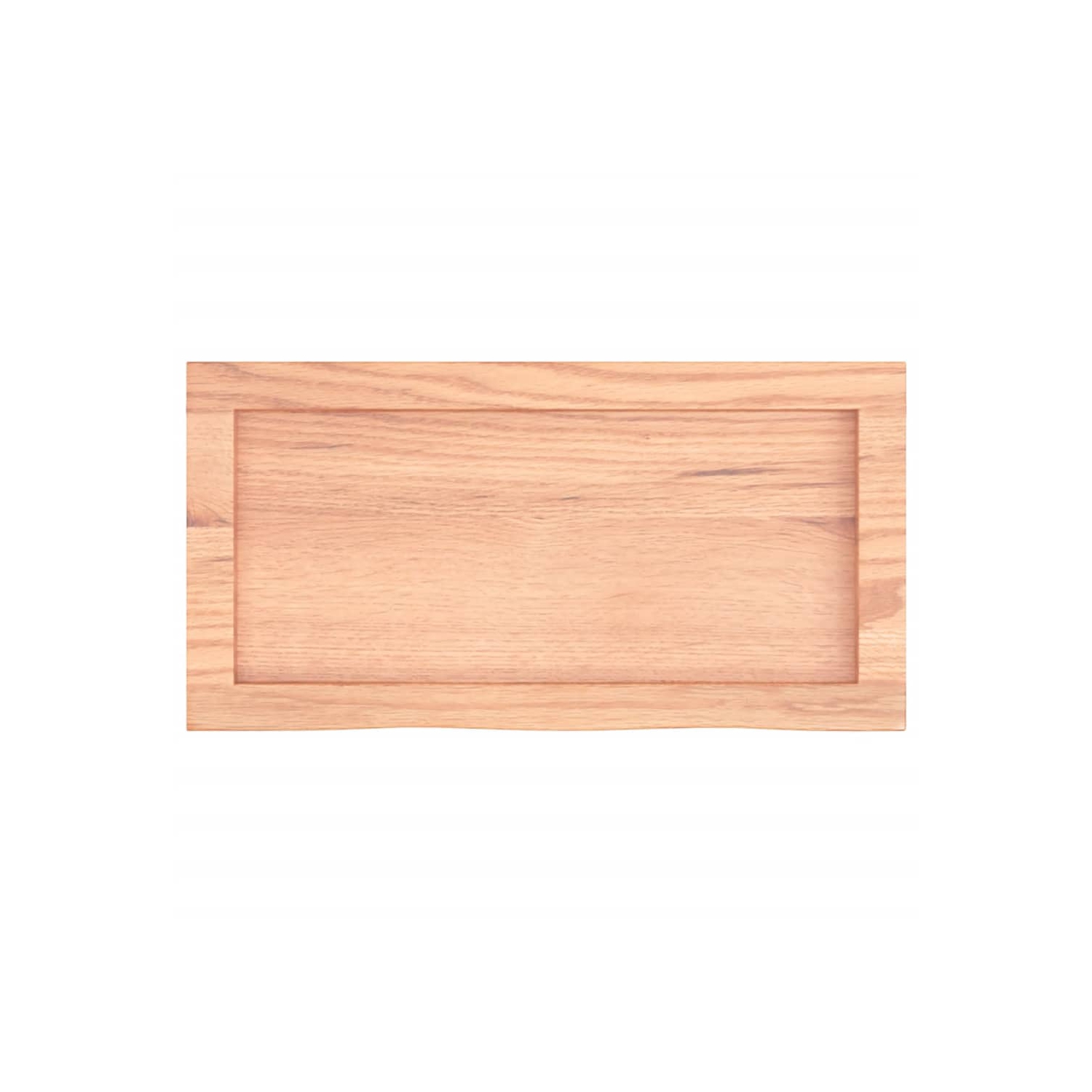 vidaXL Wall Shelf Light Brown 60x30x(2-4) cm Treated Solid Wood Oak