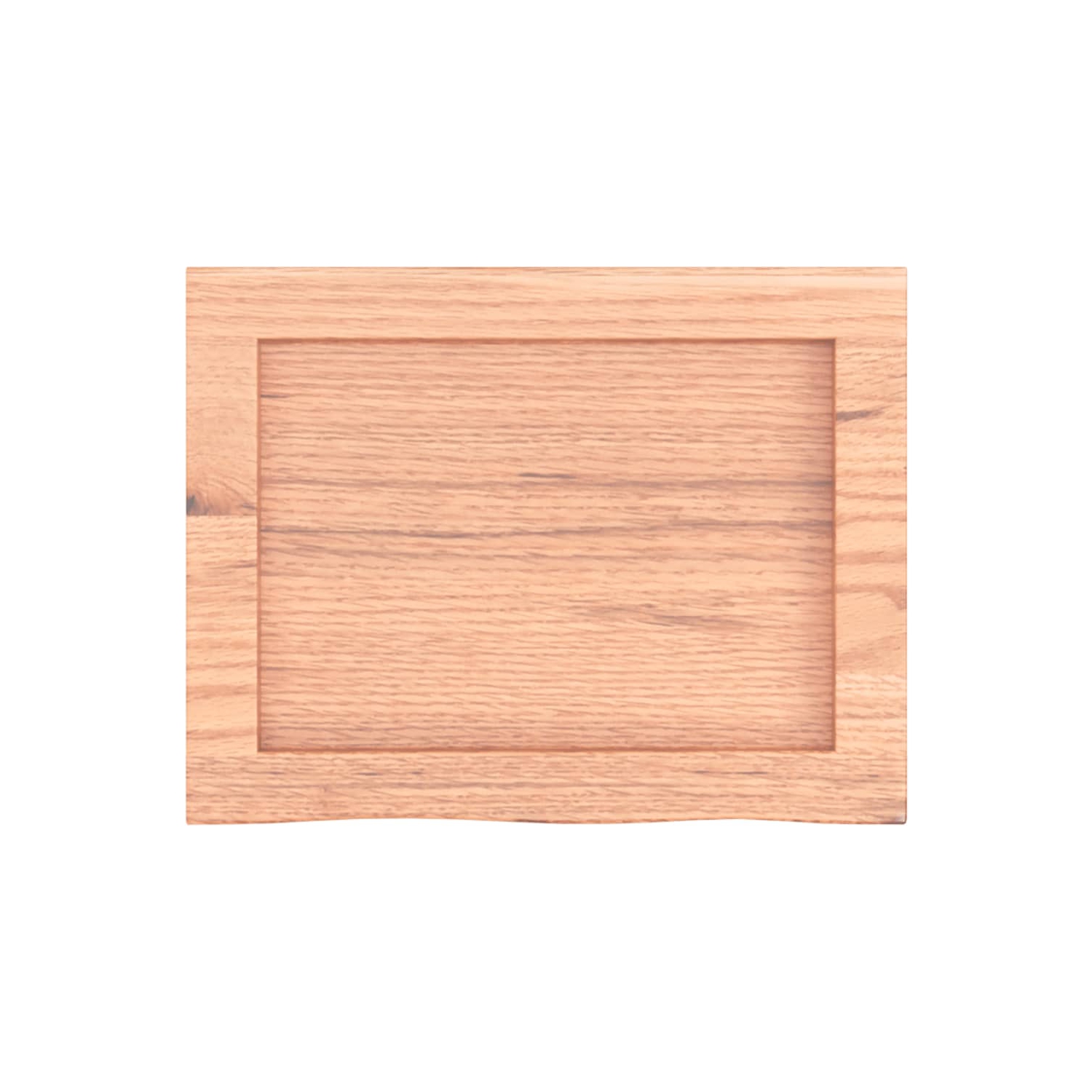 vidaXL Wall Shelf Light Brown 40x30x(2-4) cm Treated Solid Wood Oak