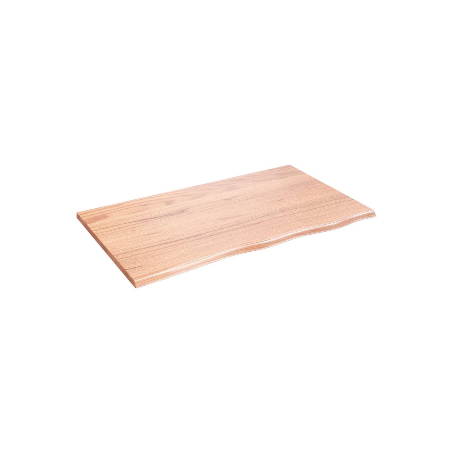 vidaXL Wall Shelf Light Brown 100x60x2 cm Treated Solid Wood Oak