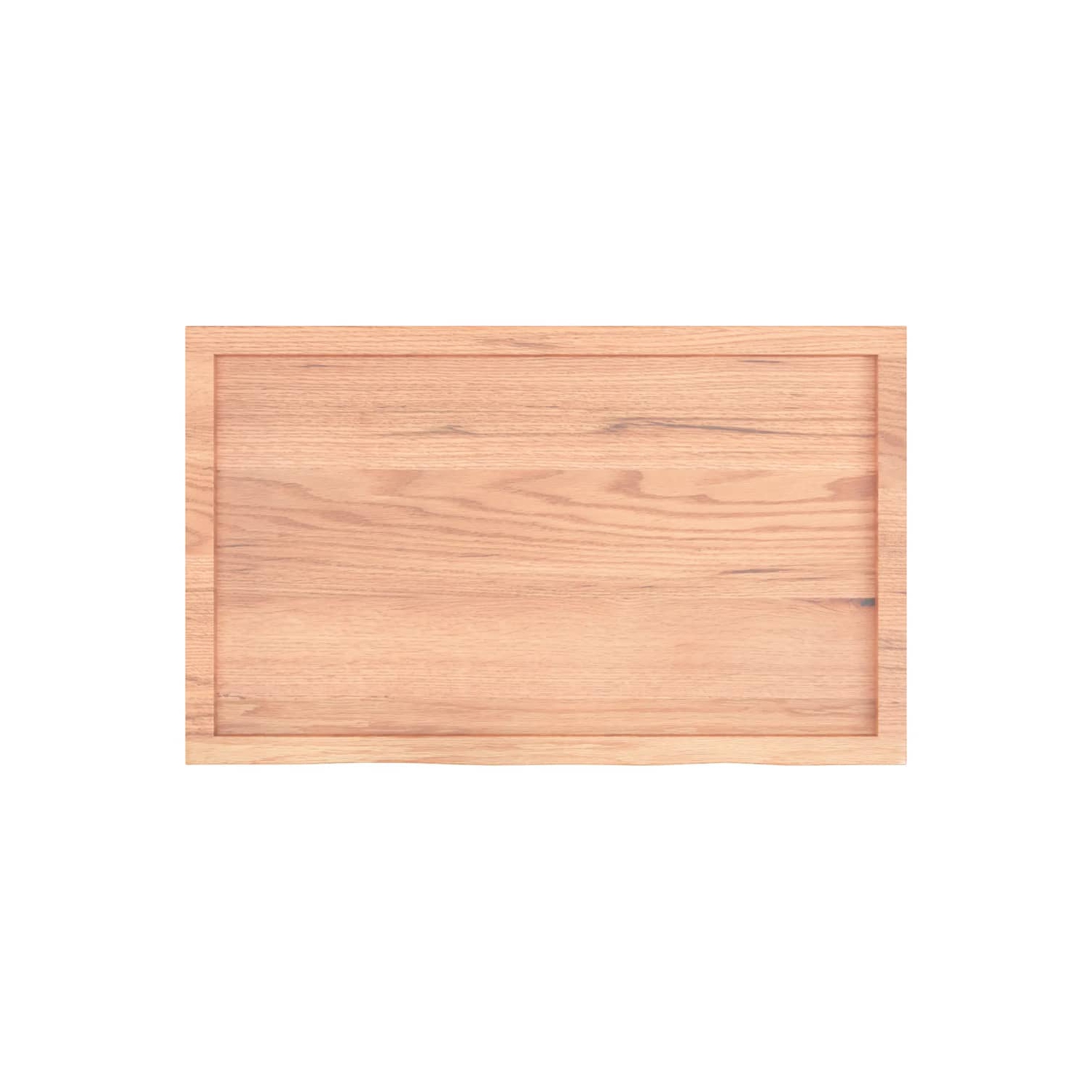 vidaXL Wall Shelf Light Brown 100x60x(2-6) cm Treated Solid Wood Oak