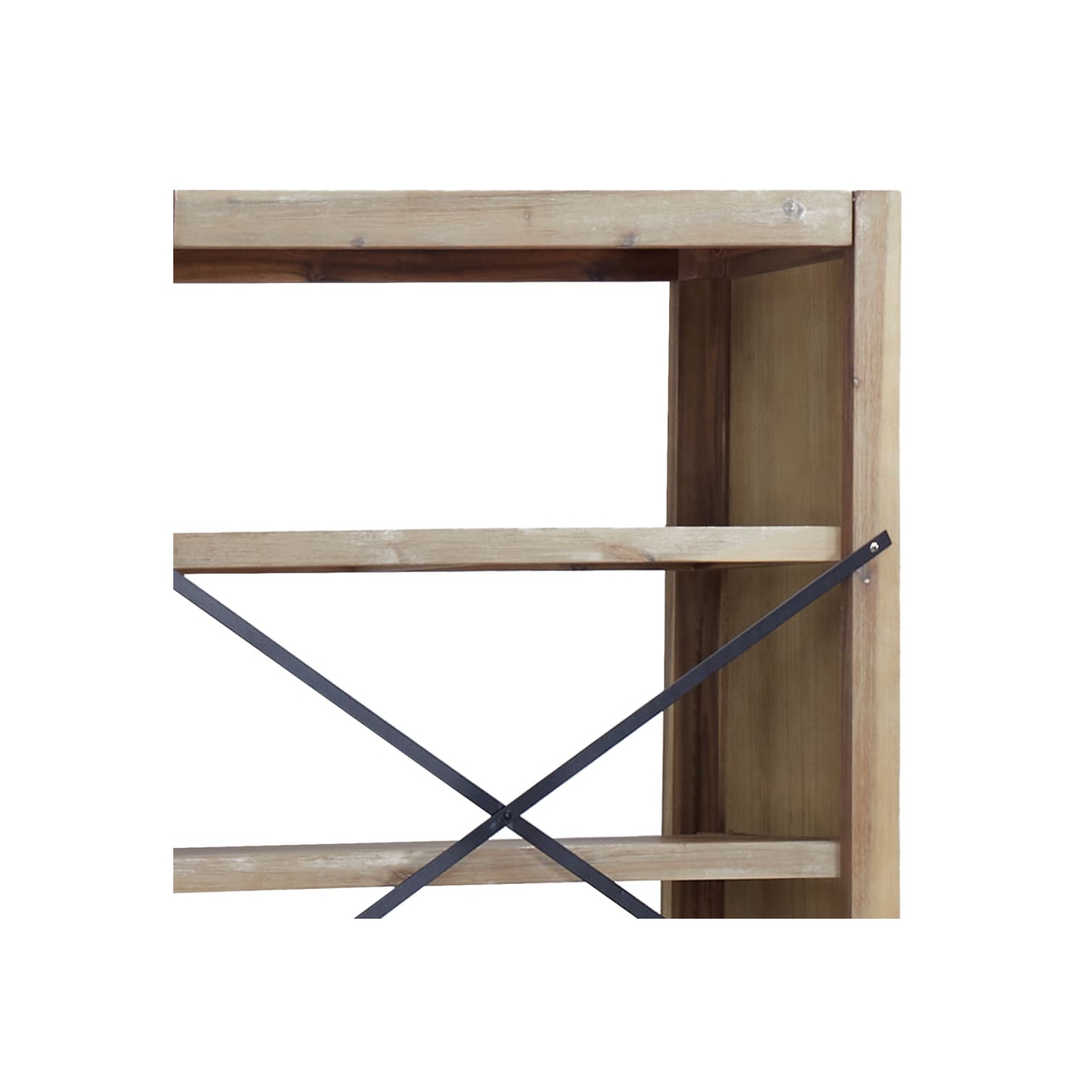 vidaXL 7-Tier Bookcase 80x30x200 cm Solid Wood Acacia