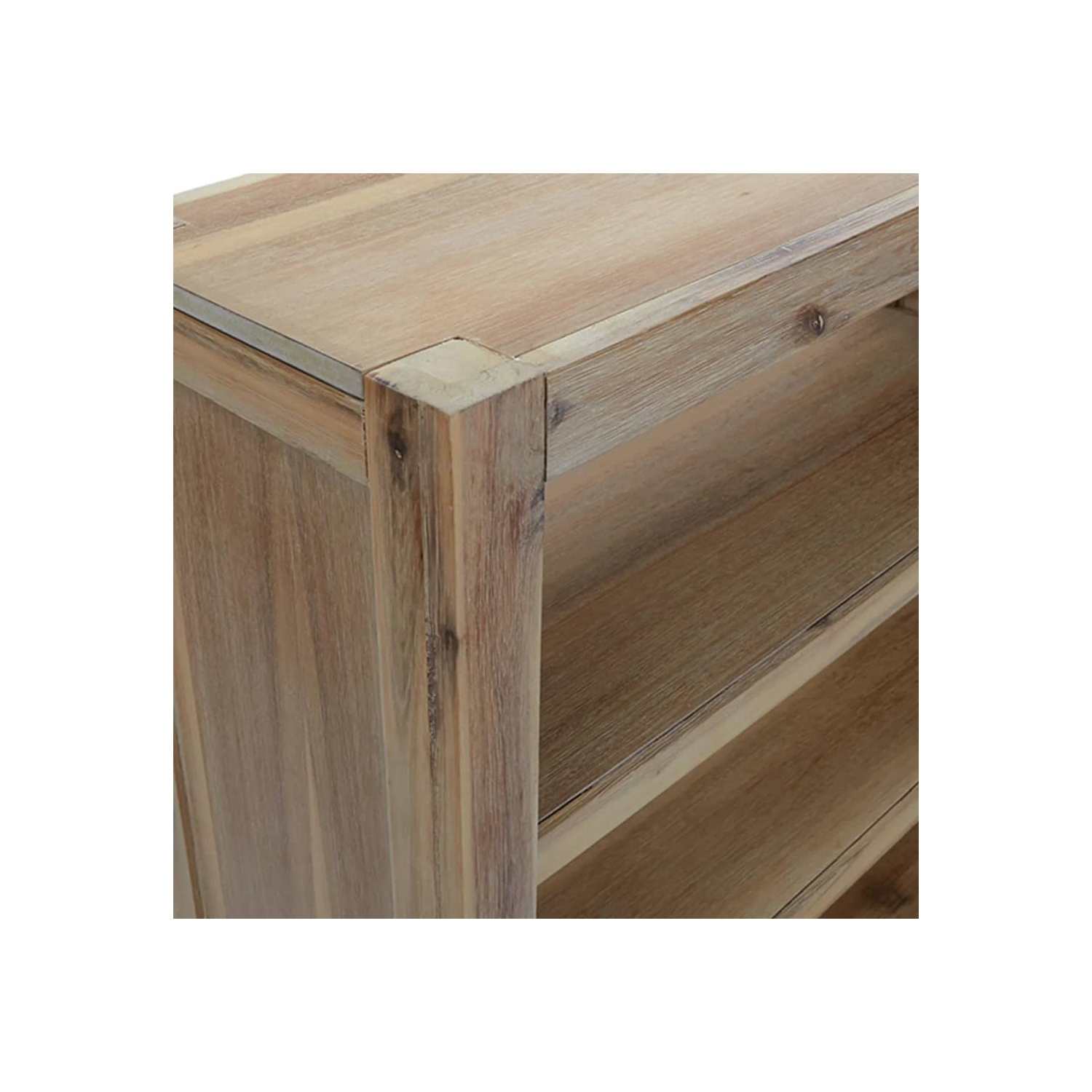 vidaXL 6-Tier Bookcase 80x30x170 cm Solid Wood Acacia