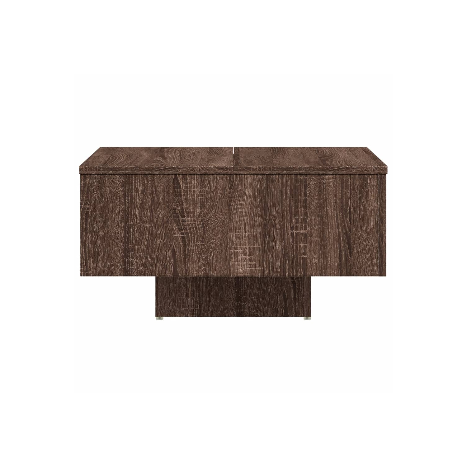 vidaXL Coffee Table Brown Oak 60x60x31.5 cm Engineered Wood