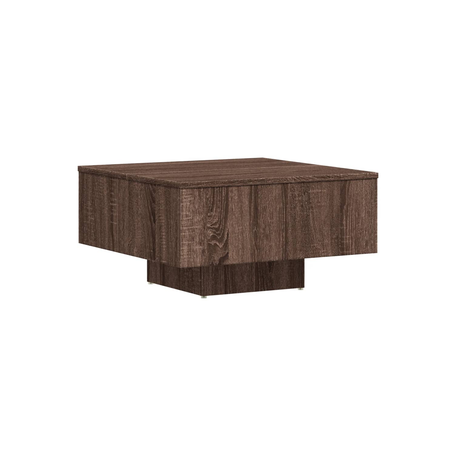 vidaXL Coffee Table Brown Oak 60x60x31.5 cm Engineered Wood