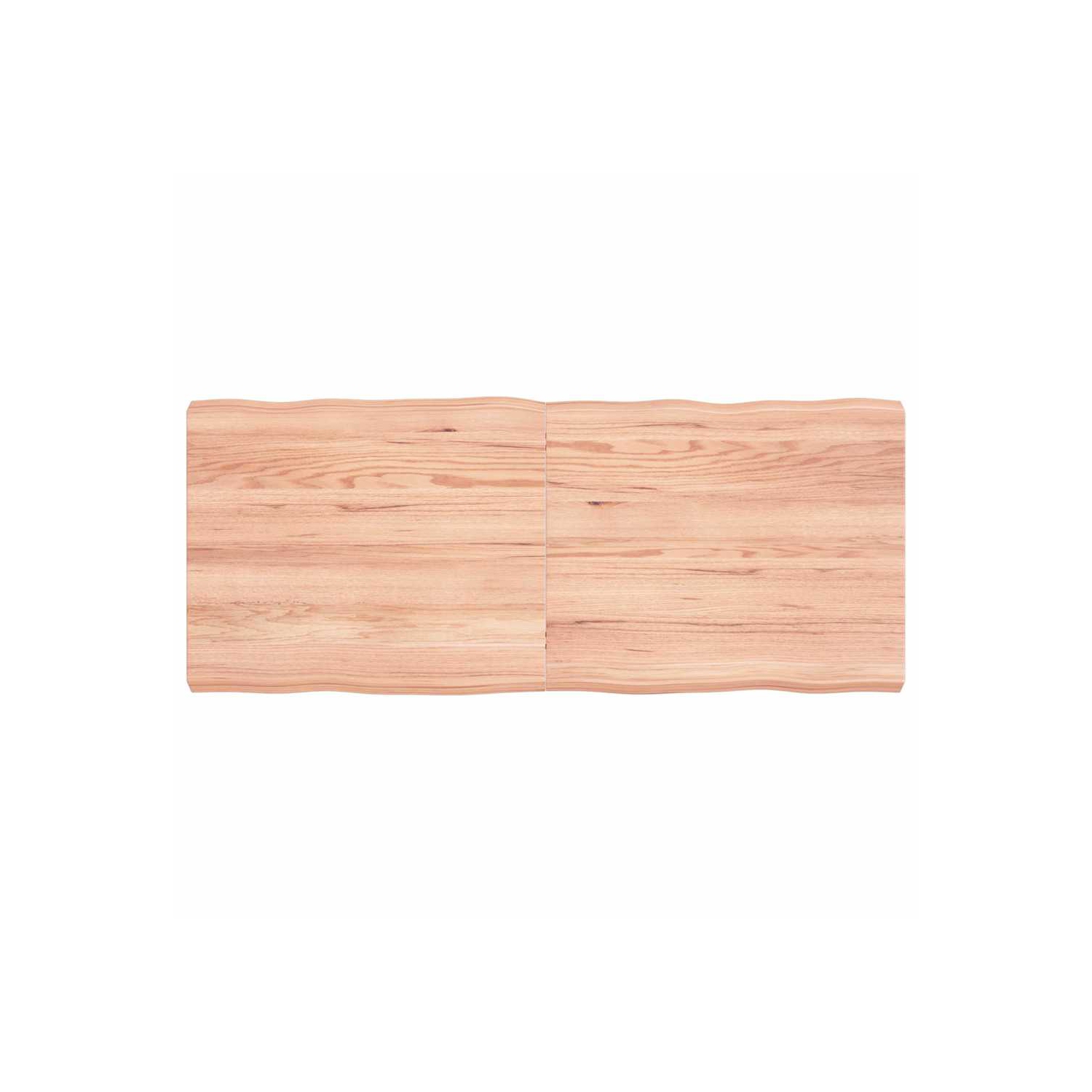 Surface de table VIdaXL brun clair 120x50x(2-6)cm bois massif traité bord de bois