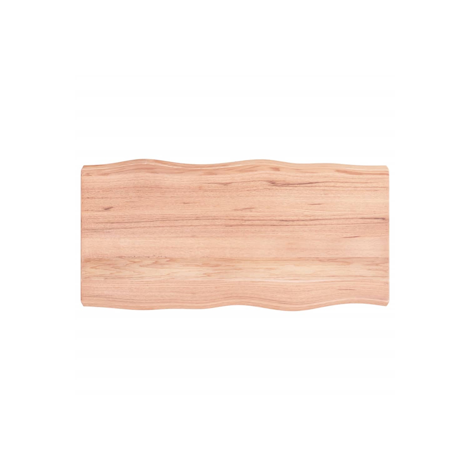 vidaXL Table Top Light Brown 80x40x(2-6) cm Treated Solid Wood Live Edge