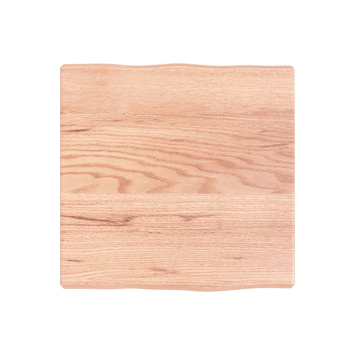 vidaXL Table Top Light Brown 40x40x(2-4) cm Treated Solid Wood Live Edge