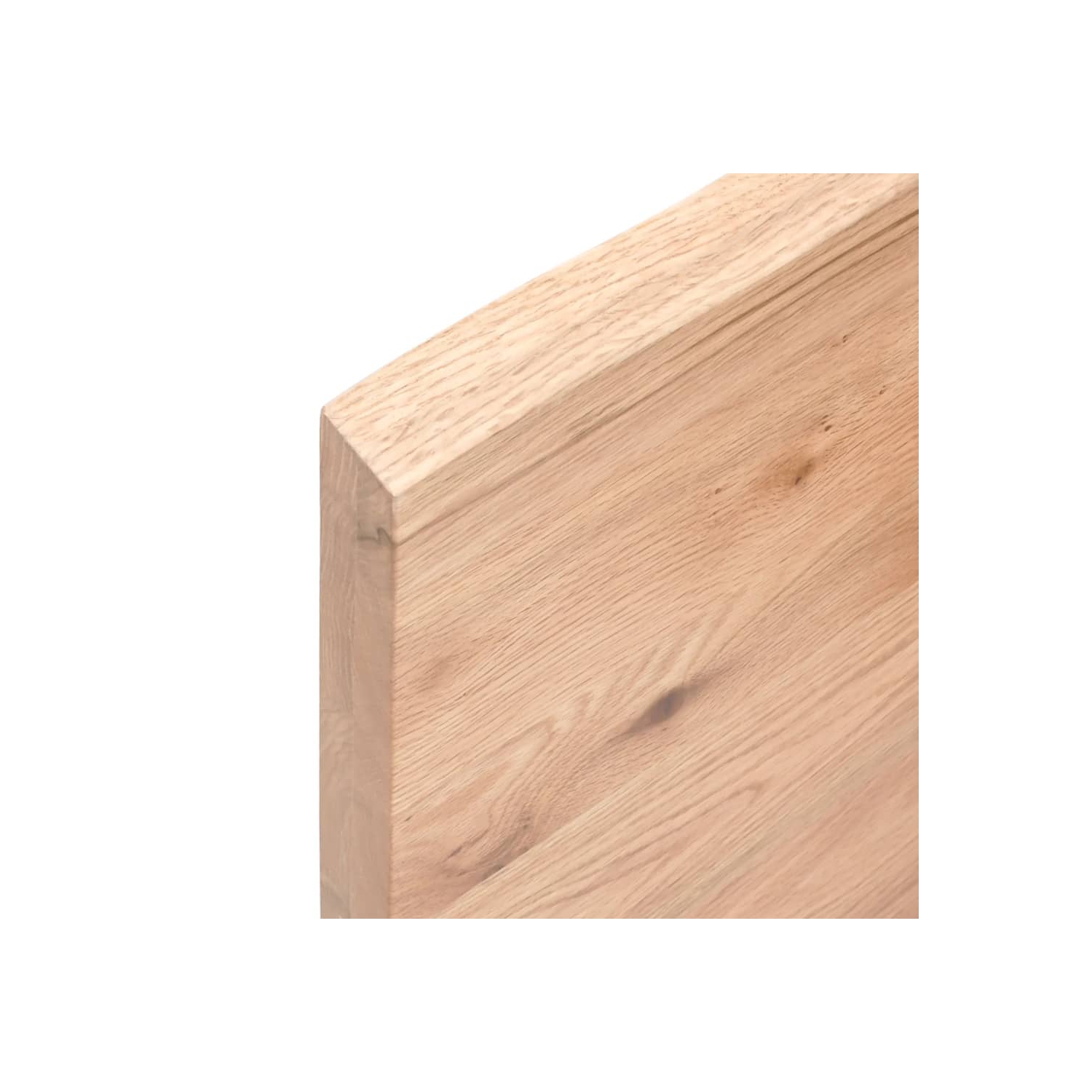 vidaXL Table Top Light Brown 40x40x(2-4) cm Treated Solid Wood Live Edge