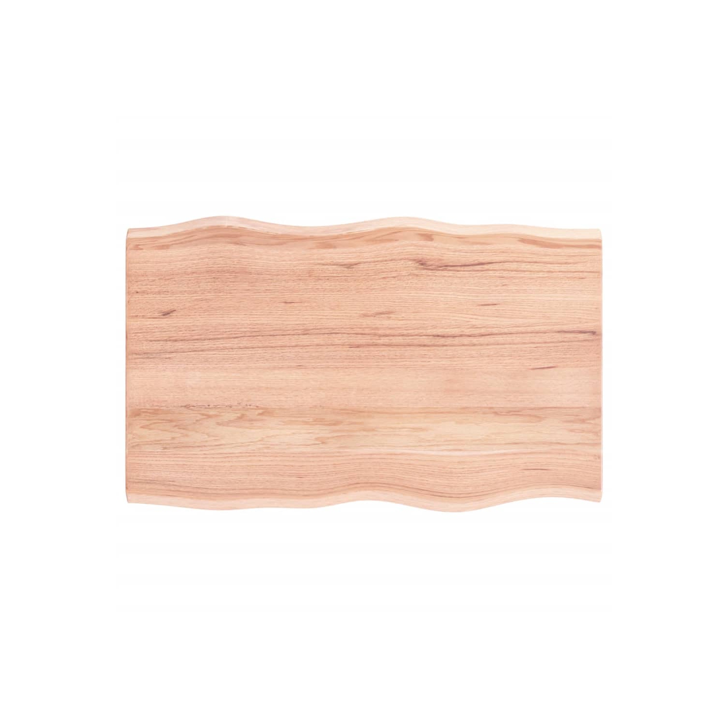 Surface de table vidaXL brun clair 80 x 50 x 50 x chêne massif traité par 2&nbsp;cm