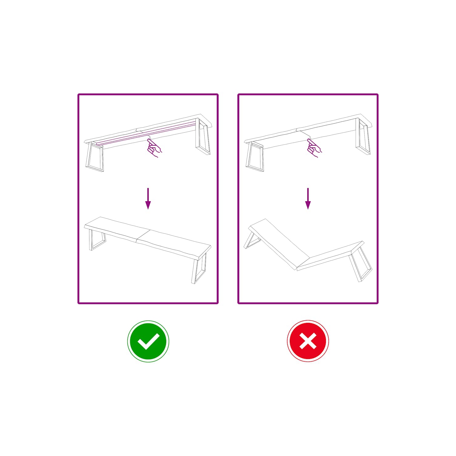 vidaXL Table Top Light Brown 180x40x(2-4)cm Treated Solid Wood Live Edge