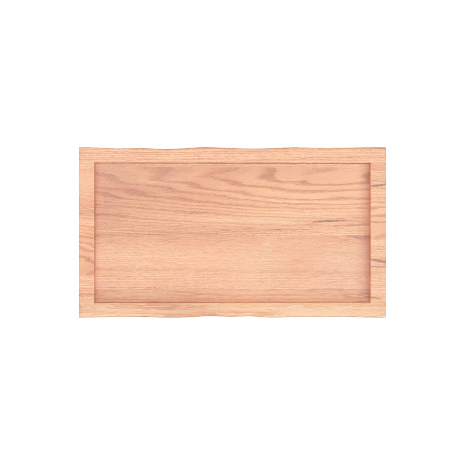 Surface de table vidaXL brun clair 80x40x cm bois massif traité bord direct