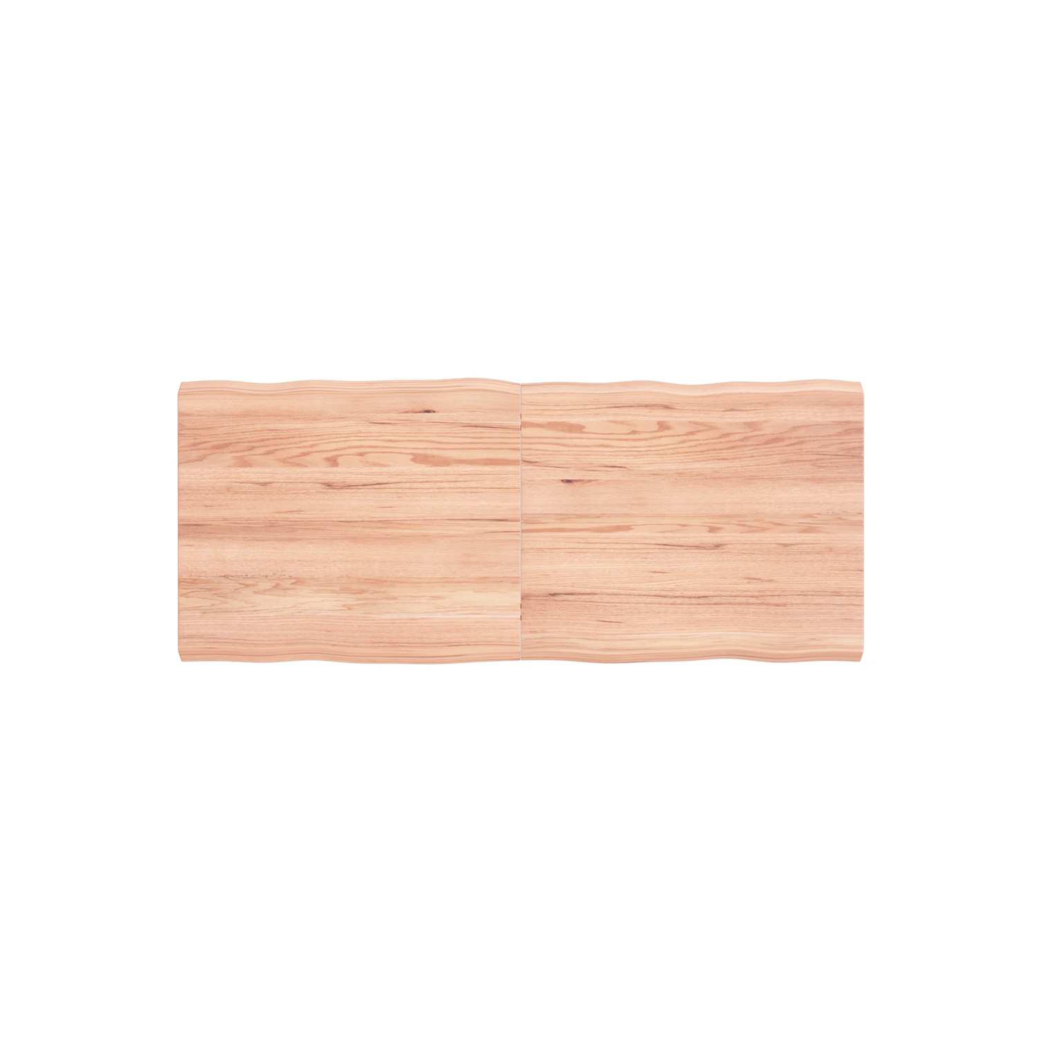 Surface de table VIdaXL brun clair 120x50x(2-4)cm bois massif traité bord de bois