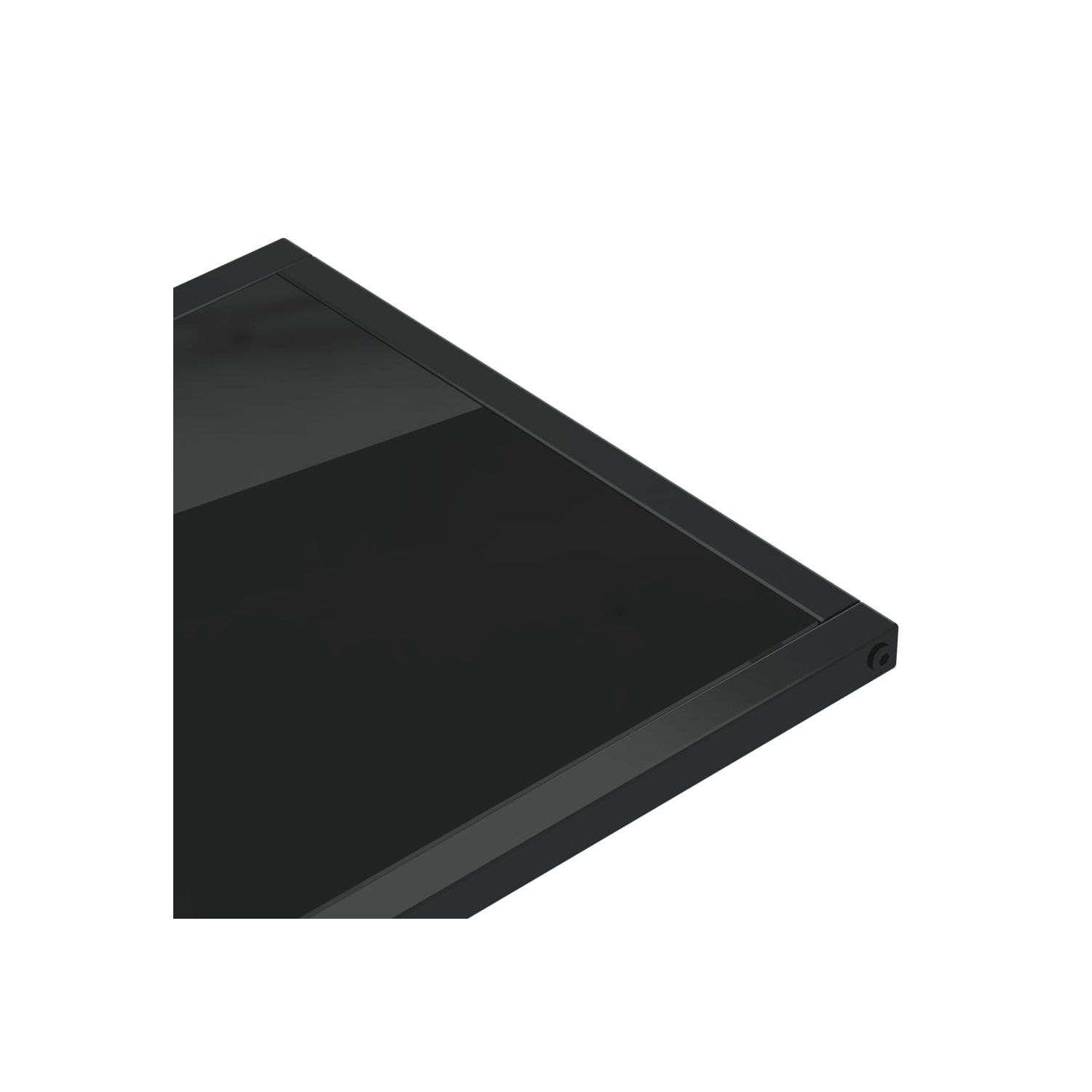 vidaXL Computer Side Table Black 50x35x65 cm Tempered Glass