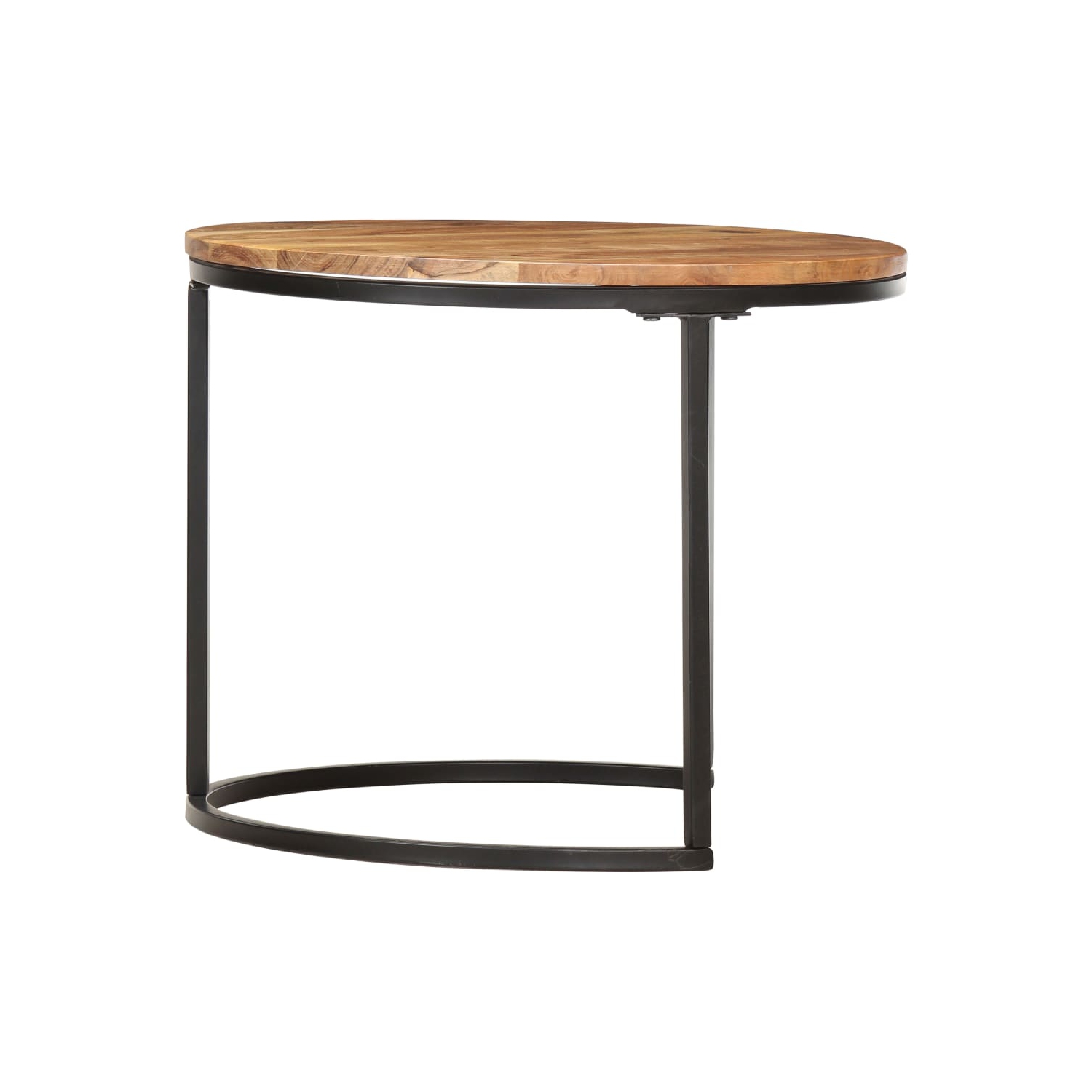 vidaXL Nesting Tables 2 pcs Solid Acacia Wood