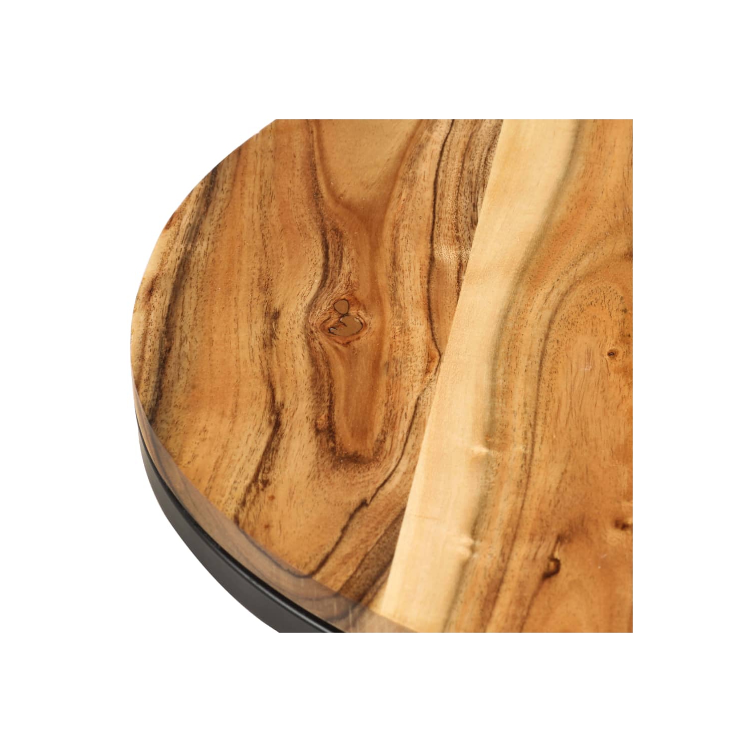 vidaXL Nesting Tables 2 pcs Solid Acacia Wood