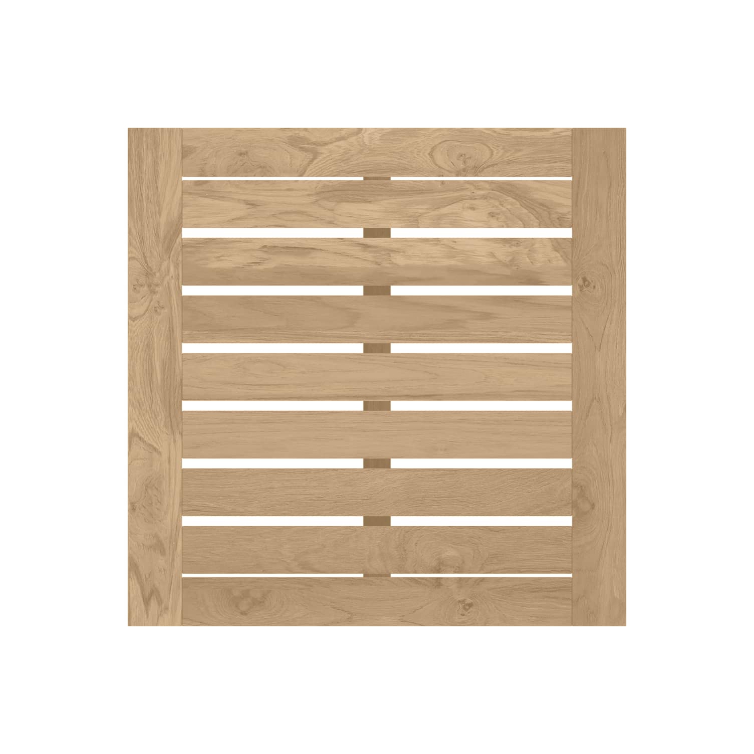 Table basse en teck massif 30 cm 45 x 45 po