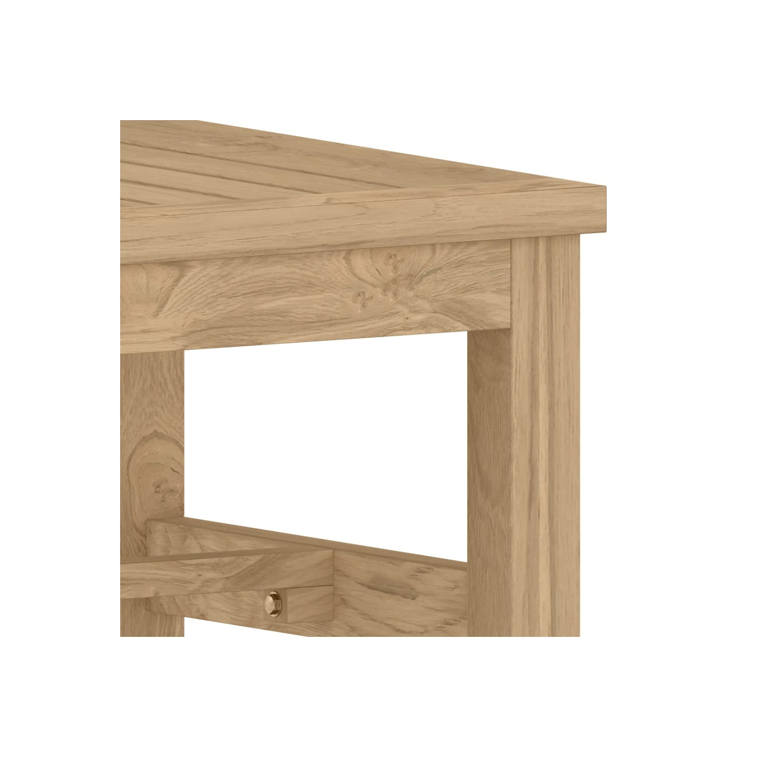 Table basse en teck massif 30 cm 45 x 45 po