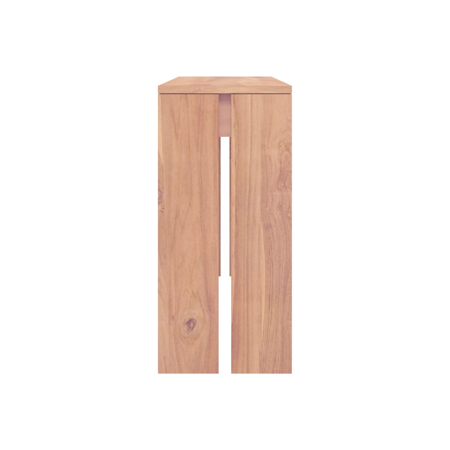 vidaXL Console Table 110x35x75 cm Solid Teak Wood
