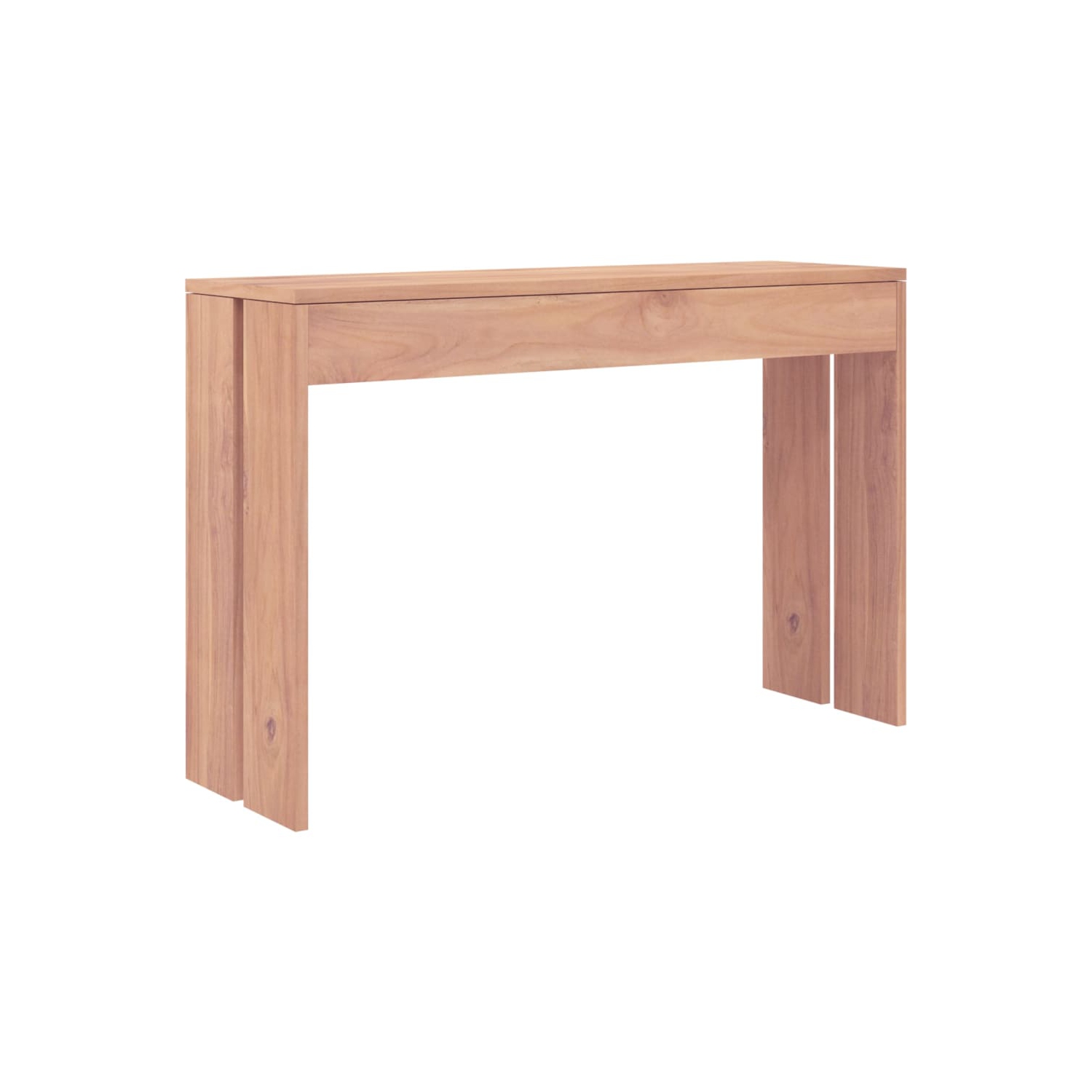 vidaXL Console Table 110x35x75 cm Solid Teak Wood