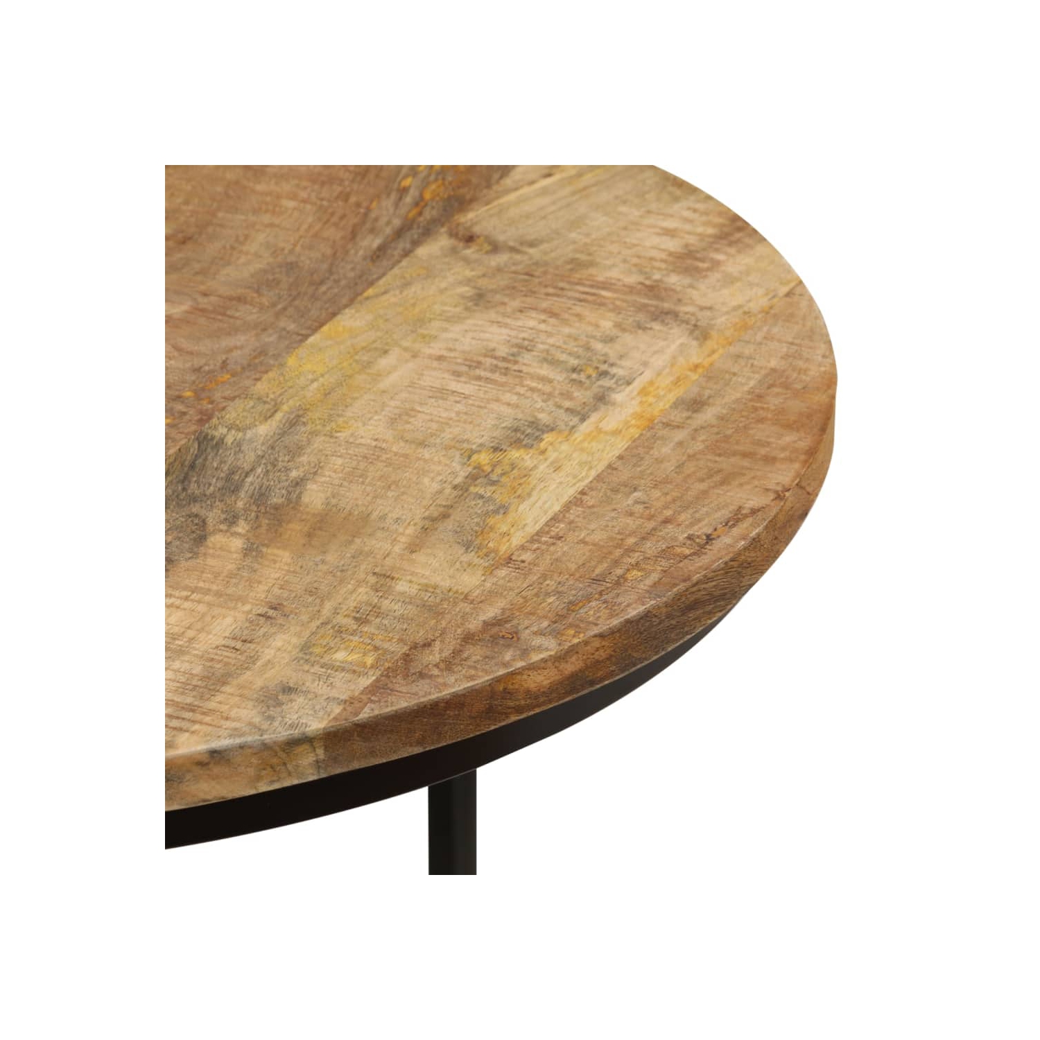 vidaXL Nesting Tables 2 pcs Rough Mango Wood