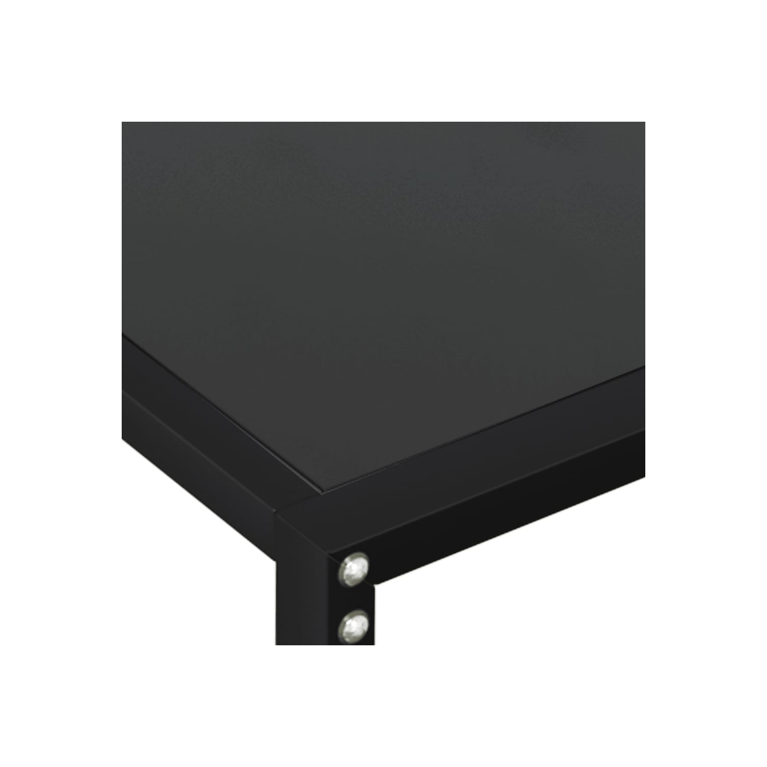 vidaXL Console Table Black 160x35x75.5cm Tempered Glass